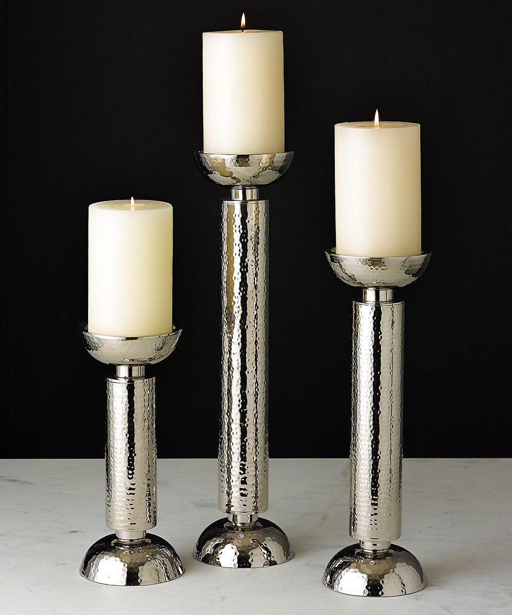 Global Views Temple C/H-Nickel-Large Modern Home Decor - Perfect for Living Room, Bedroom & Office Accent Lighting