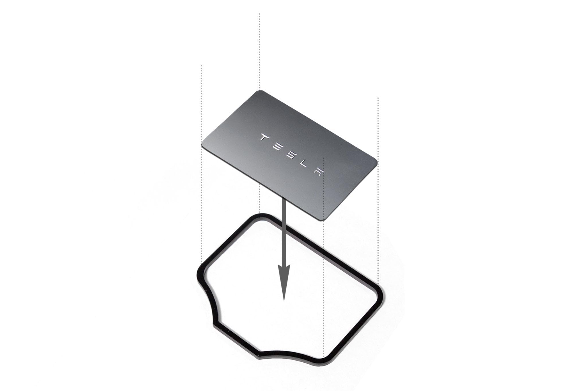 EVANNEX Tesla Model 3 & Model Y Key Card Holder - Premium Aftermarket Accessory for Key Fob Protection | Perfect for Tesla Owners, Daily Commute & Secure Key Storage