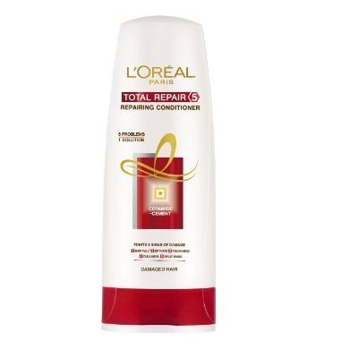 L'Oreal Paris Total Repair 5 Repairing Conditioner for Damaged Hair - 180g (Pack of 2) | Deep Nourishment & Split Ends Treatment - Perfect for Dry, Frizzy & Color-Treated Hair at Home or Salon