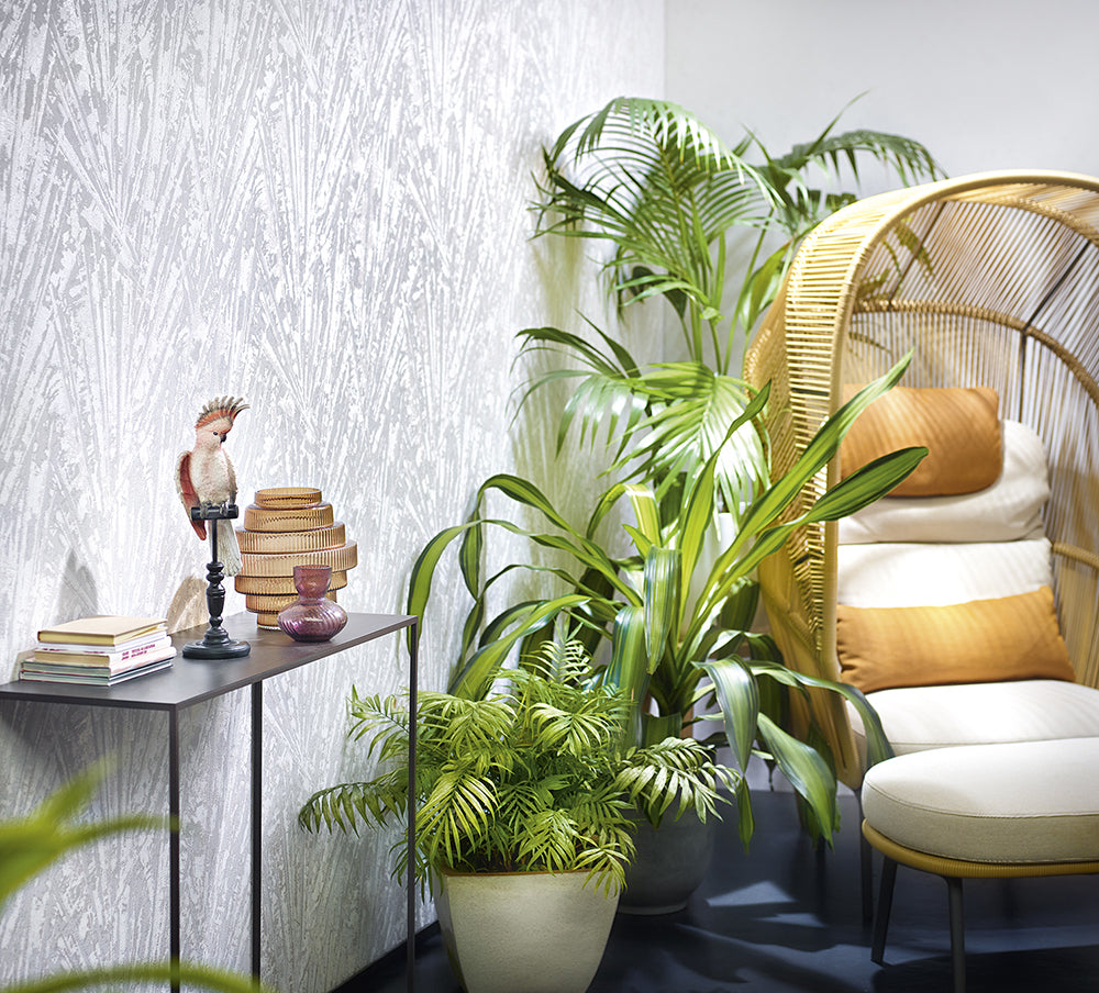 Papis Loveday Luxe Geo Palm Fronds - Elegant Tropical Home Decor for Living Room, Bedroom & Outdoor Spaces
