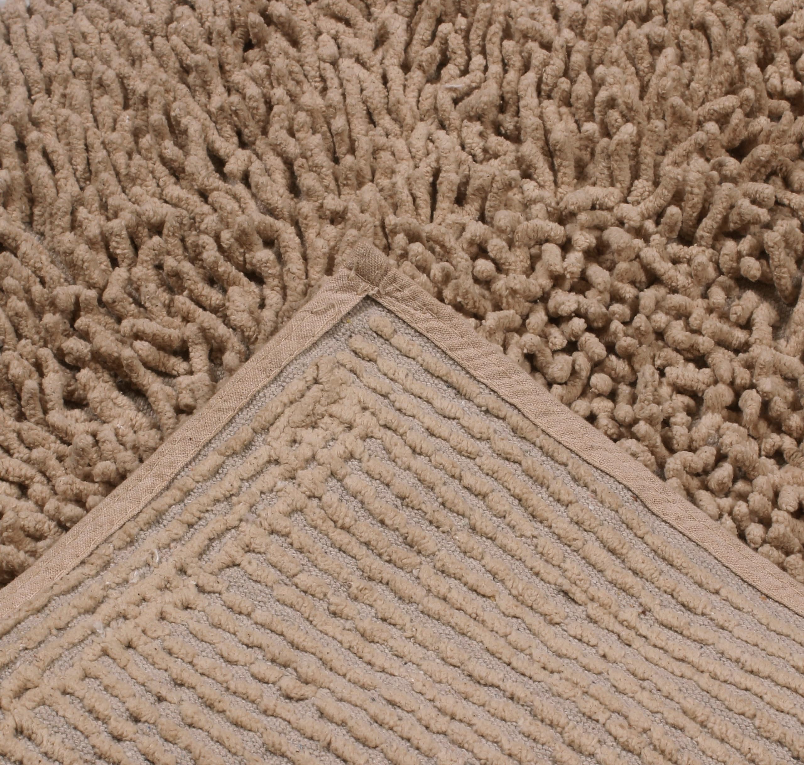 Home Weavers Fantasia 100% Cotton Bath Rug Set - Ultra Soft, Absorbent & Washable Non-Slip Bath Mats - 5 Piece Bathroom Rug Set with Contour for Bathroom, Kitchen & Floor - Perfect for Cozy Home Decor & Wet Areas