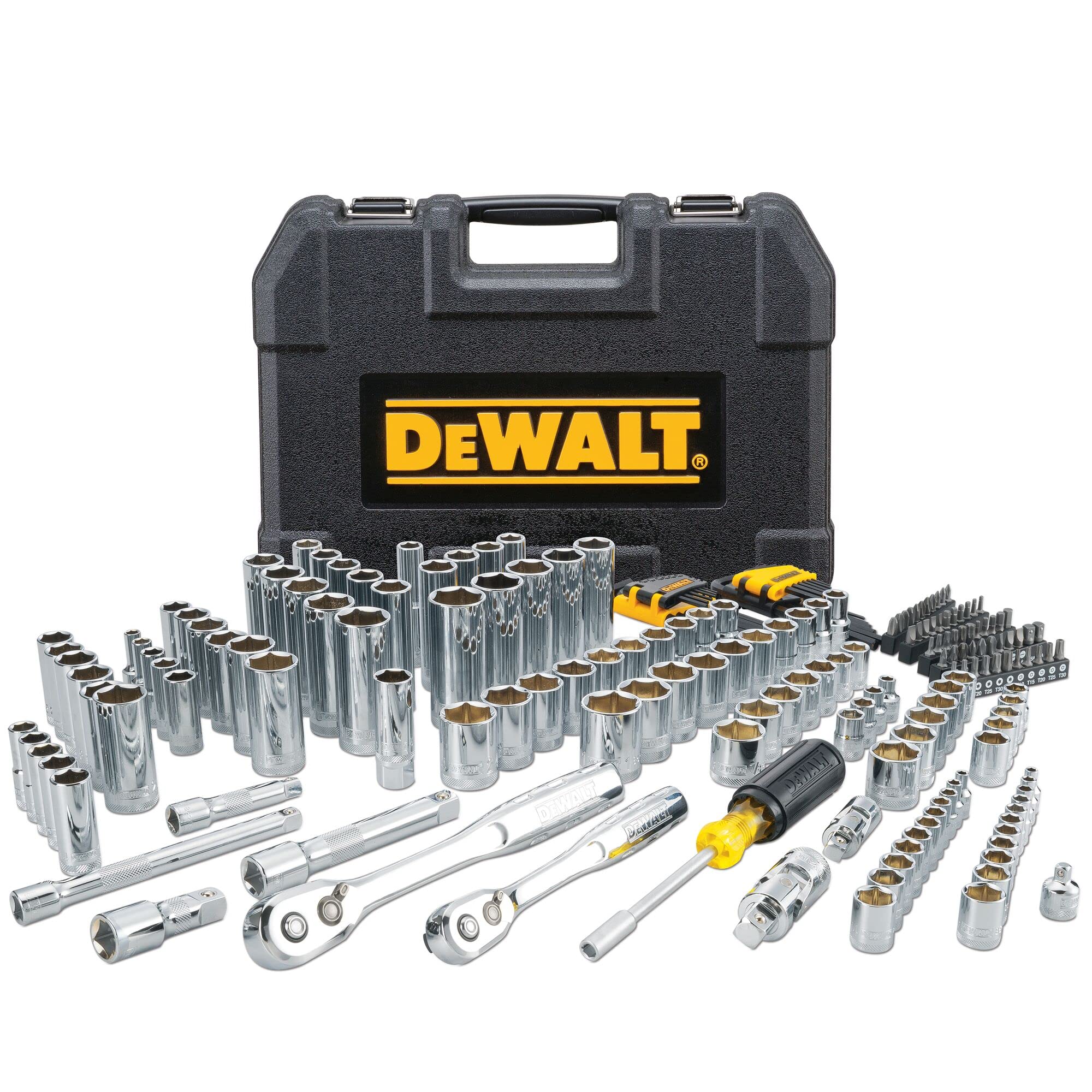 DEWALT 200-Piece Mechanics Tool Set with 1/4