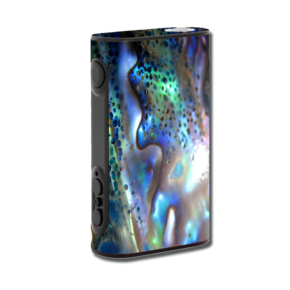 Natural Abalone Pearl Sea Shell Pendant - Green & Blue Elegant eLeaf iPower 80W Vape Skin Cover for Vaping Enthusiasts | Perfect for Beach Parties, Music Festivals & Relaxation Sessions