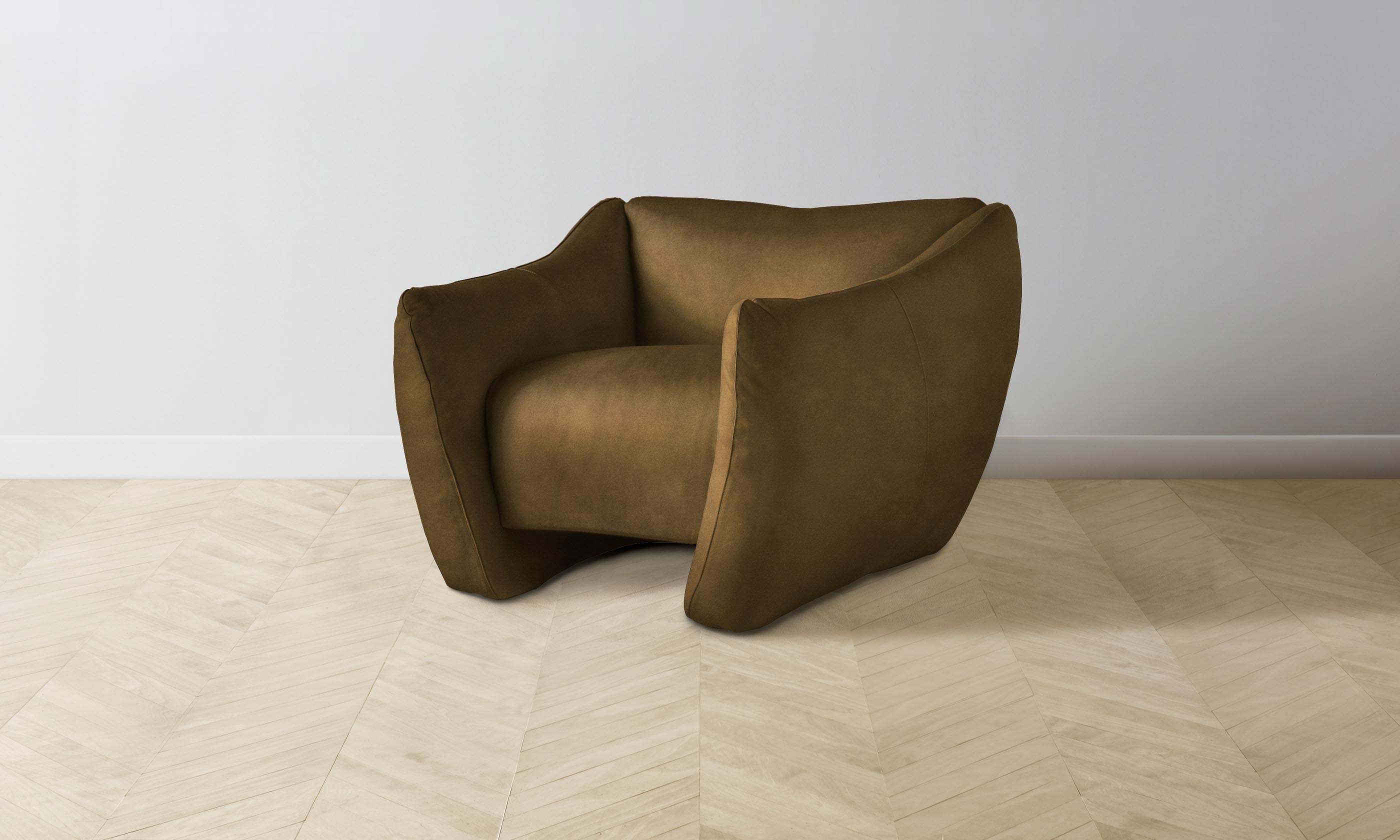 The Bond Chair - Premium Performance Velvet Upholstery in Cider Color | Stylish & Comfortable Seating for Living Room, Office, or Lounge Areas
