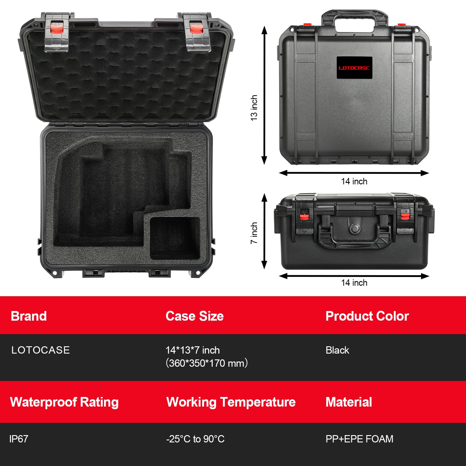 Milwaukee M18 Fuel Jigsaw Hard Storage Case - Replacement Tool Carrying Case for Milwaukee 2737-20 D-Handle Jig Saw (Batteries & Charger Not Included) - Durable Protection for Job Sites & Workshop Storage