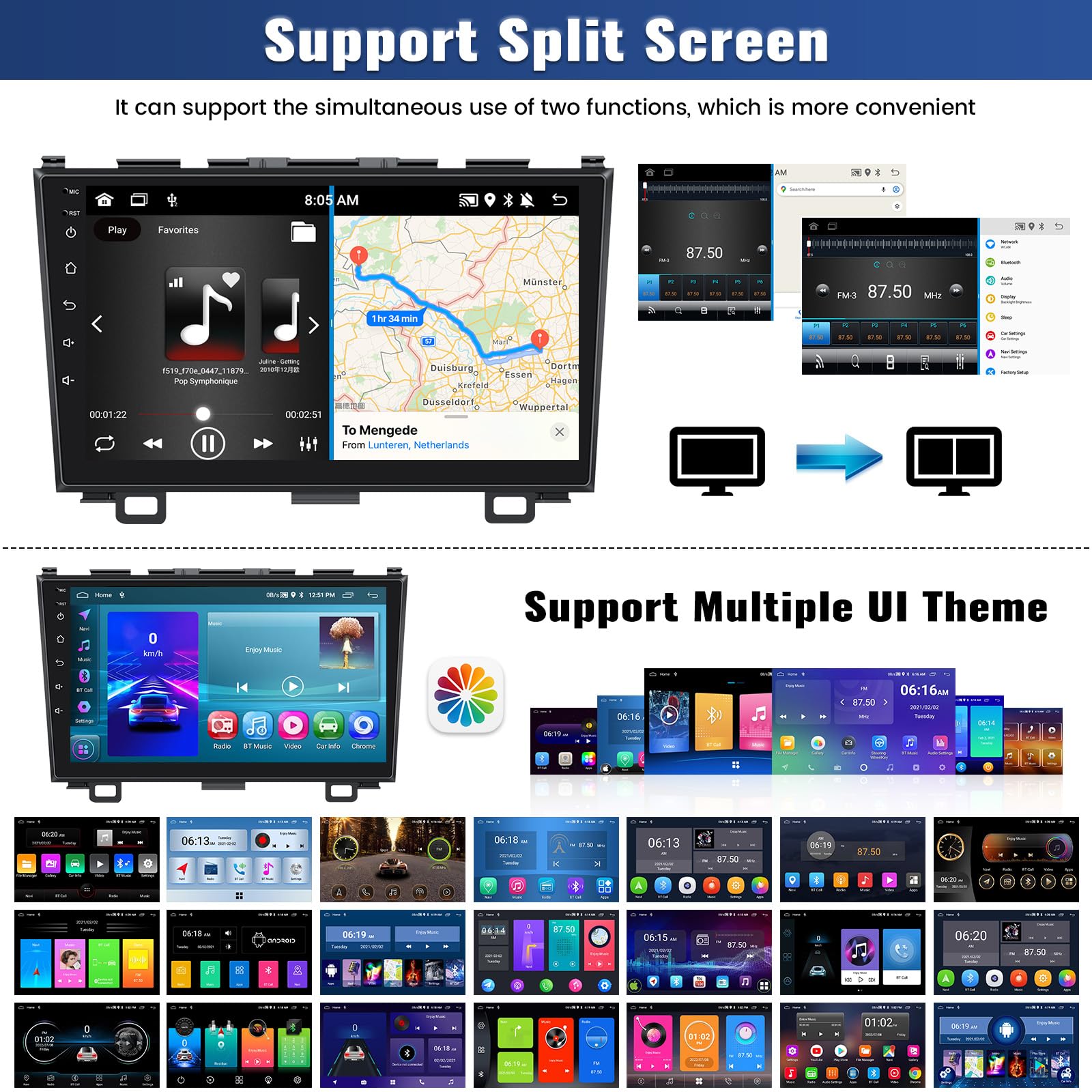 2G+64G Android Car Stereo for Honda CRV 2007-2011 - 9