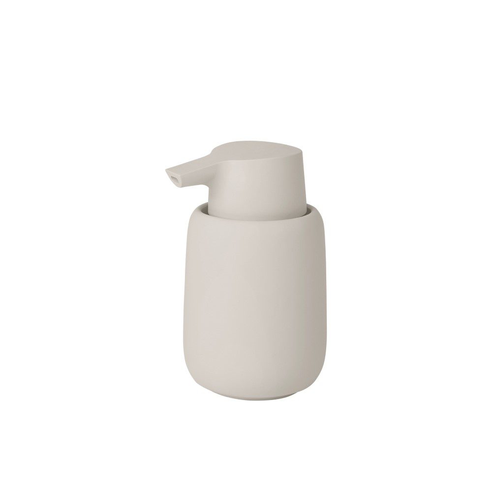 BLOMUS Sono Stainless Steel Soap Dispenser - 5.5 Inch Modern Bathroom Liquid Soap Pump for Kitchen & Vanity | Moonbeam Finish | Elegant Home Decor for Spa, Guest Bath & Luxury Washroom