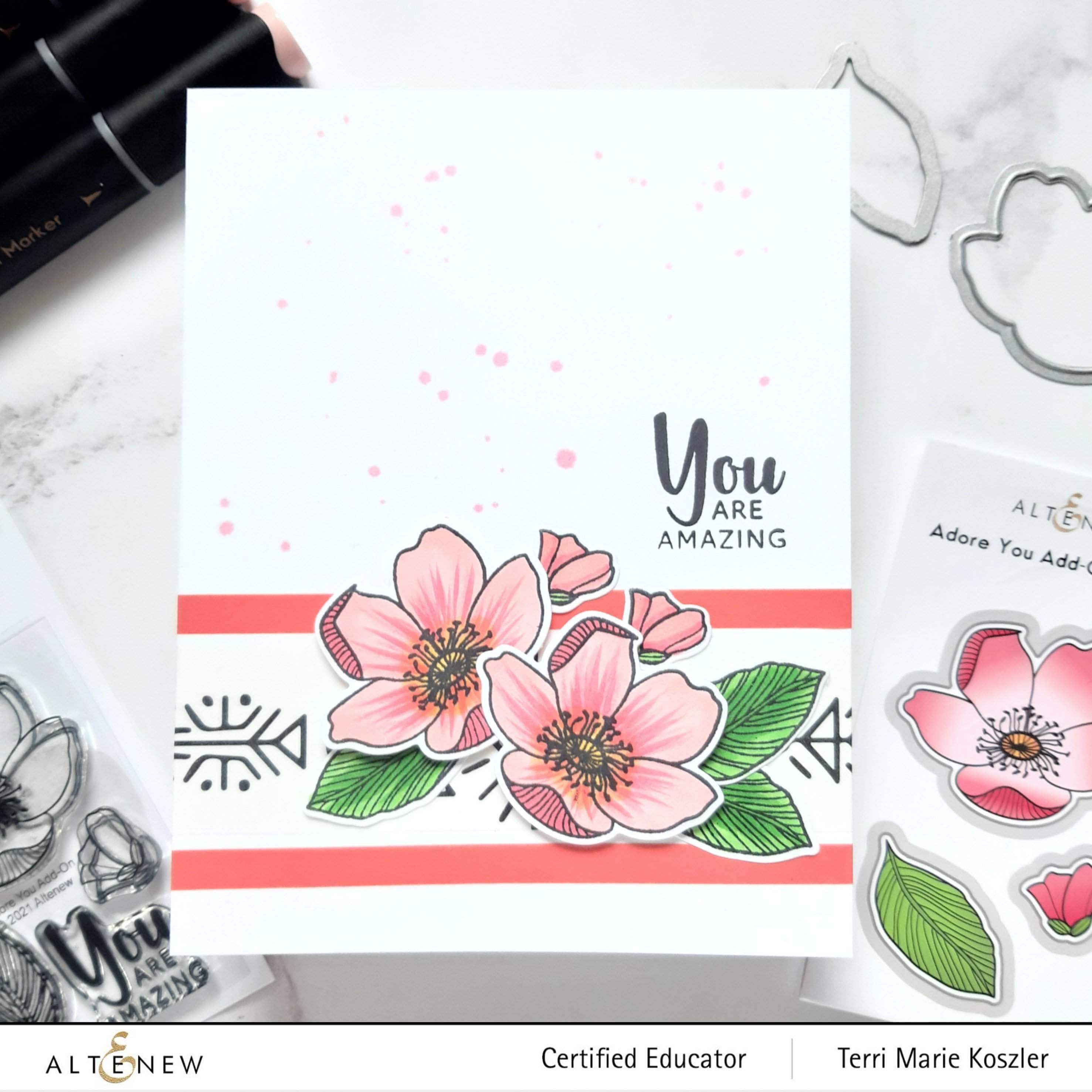 Adore You Add On Stamp Set for Scrapbooking, Card Making & DIY Crafts - Perfect for Handmade Greeting Cards, Journals & Paper Projects