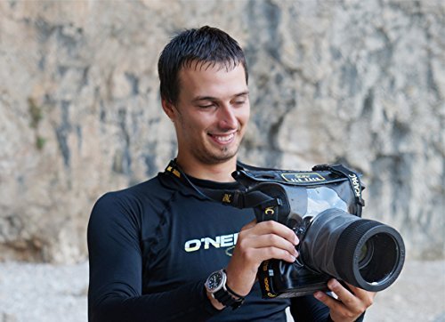 DiCAPac WP-S10 Pro DSLR Camera Waterproof Case - Underwater Photography Protection for Canon Nikon Sony DSLR Cameras - Perfect for Snorkeling, Diving & Beach Vacations