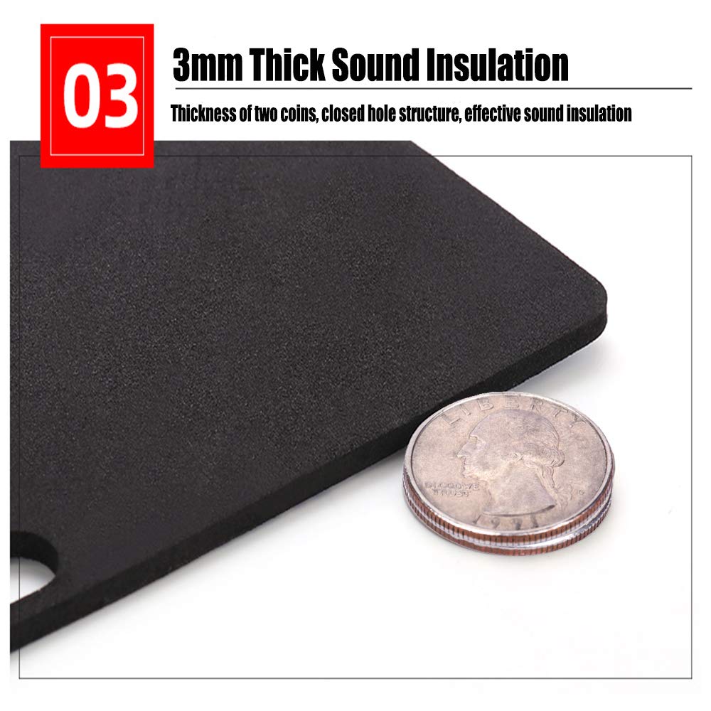 Shockproof EVA License Plate Protector Pad - 2 Pack, Anti-Vibration Noise Reduction Sponge for Car Plate Frame - Perfect for Reducing Rattle & Protecting Paint (Fits Most Vehicles)