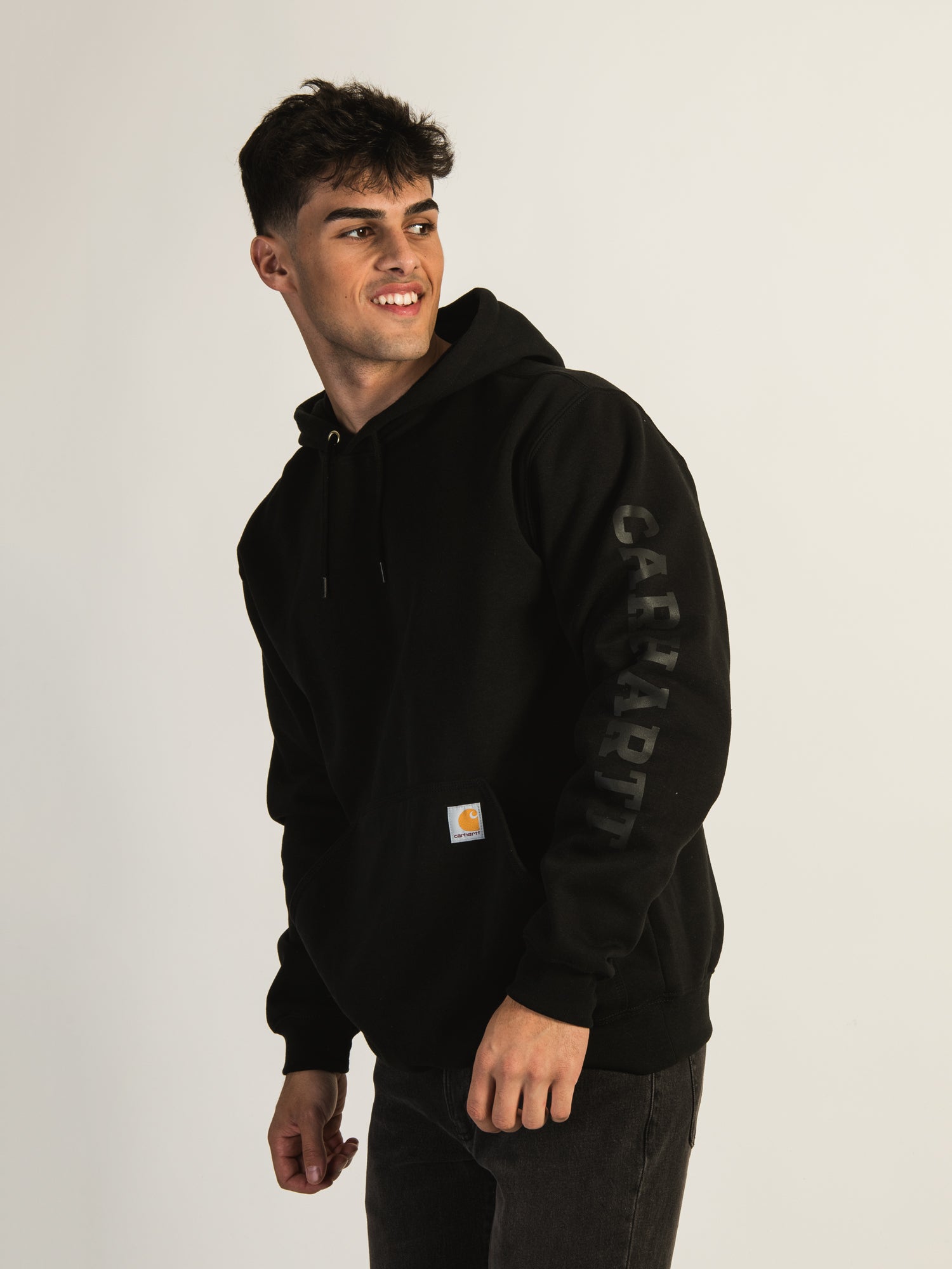 Carhartt Loose Fit Midweight 1889 Graphic Hoodie for Men - Comfortable Casual Wear for Outdoor Activities and Street Style