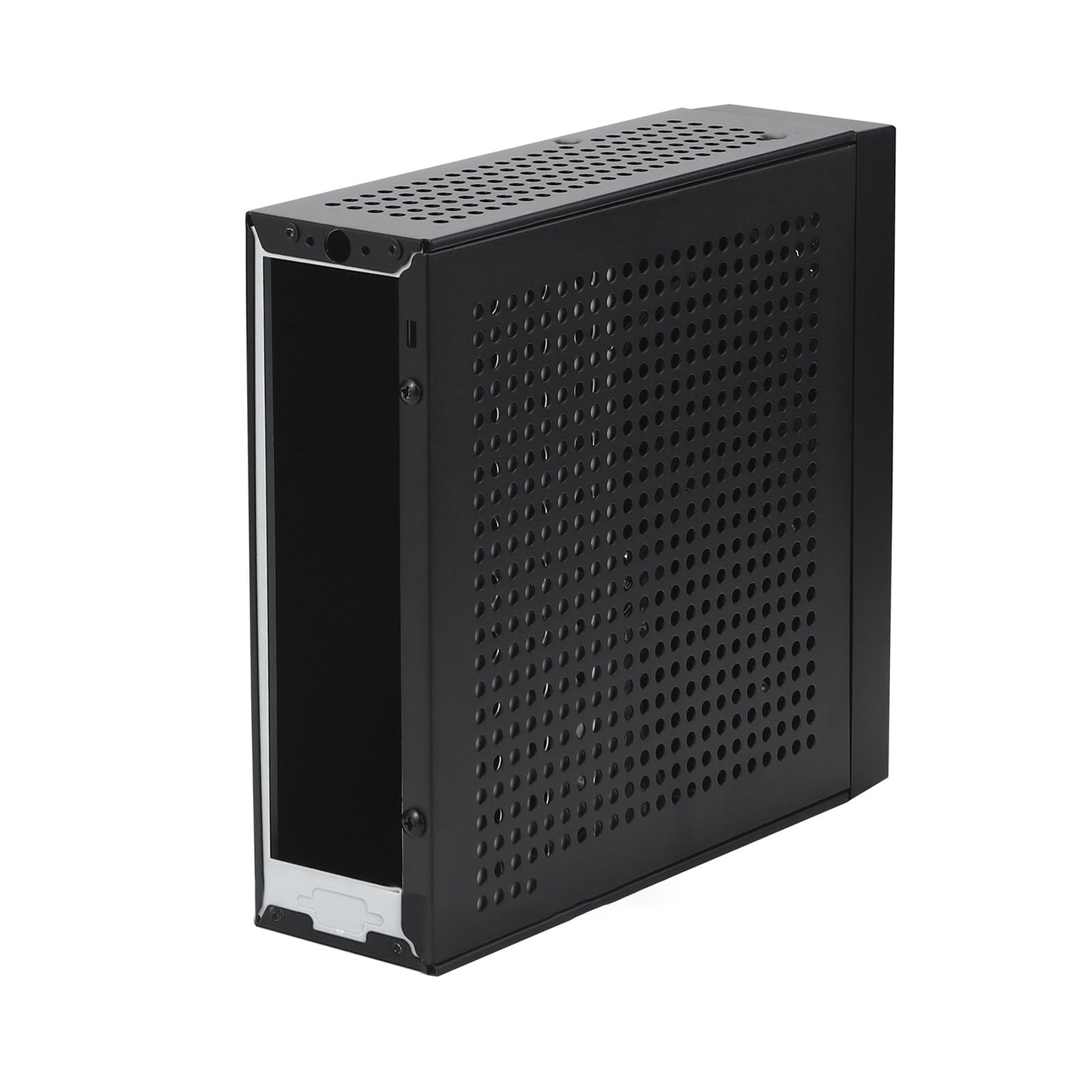 WELLDOER M09 Industrial ITX Computer Case - Compact Desktop PC Enclosure with Optional Foot Stand for Home Office & Gaming Setup | Durable Metal Chassis for Mini-ITX Motherboards