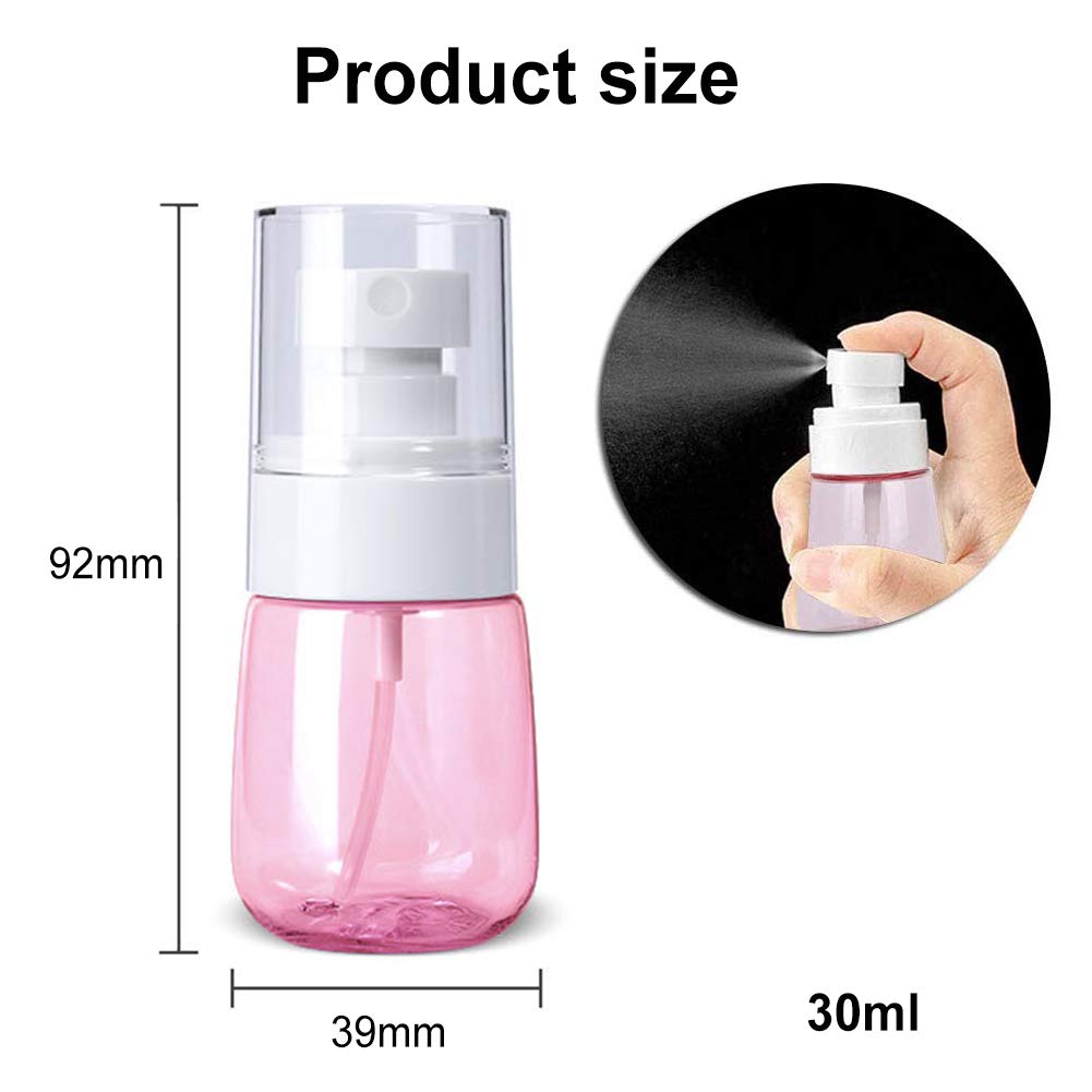 6-Piece Travel Bottle Set - 30ml Refillable Leak-Proof Toiletry Containers for Shampoo, Lotion & Cosmetics | TSA Approved for Air Travel, Gym & Vacation Essentials