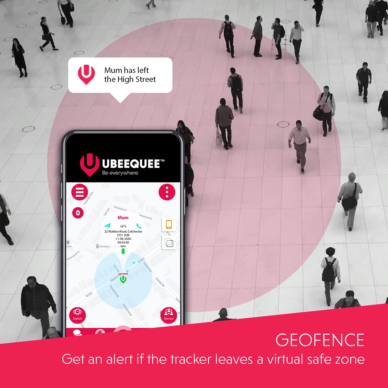 UBEE SAFE 4G GPS Tracker Watch for Dementia & Alzheimer's Patients - Waterproof Elderly Safety Smartwatch with Real-Time Location Tracking & SOS Alert - Ideal for Seniors with Memory Loss & Caregivers (New Improved Model) | Perfect for Daily Monitoring, Emergency Response & Peace of Mind