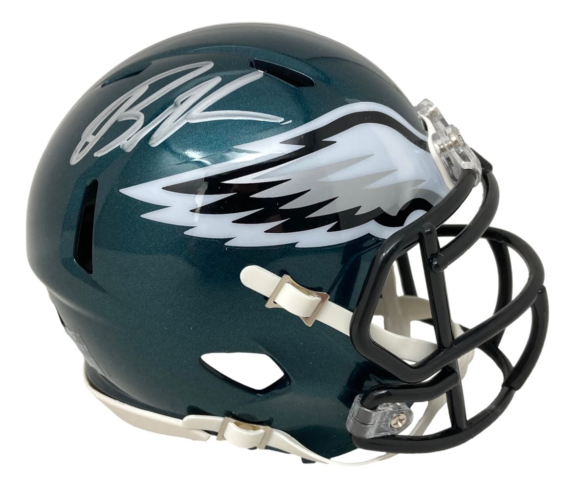 Brandon Graham Autographed Philadelphia Eagles Mini Speed Helmet with BAS ITP COA - Perfect for Eagles Fans, Collectors, and Sports Memorabilia Displays