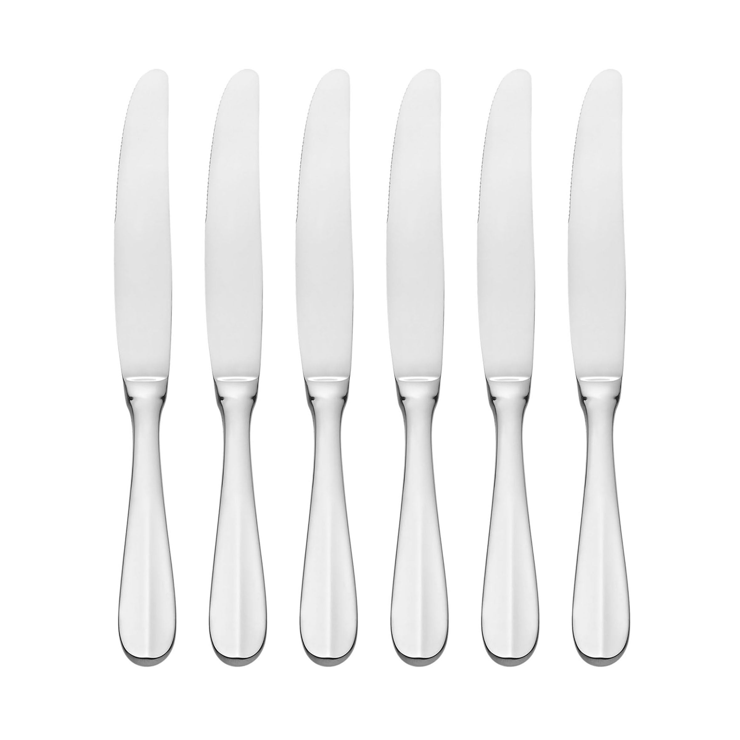 Premium Stainless Steel Dinner Knives Set of 6 - Sharp & Durable Cutlery for Steak, Meat & Everyday Dining - Perfect for Restaurants, Dinner Parties & Home Use