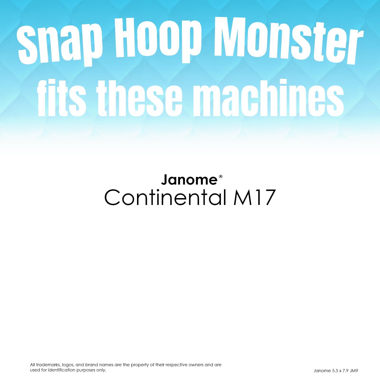 Janome® M17 Snap Hoop Monster Magnetic Embroidery Hoop 5.5