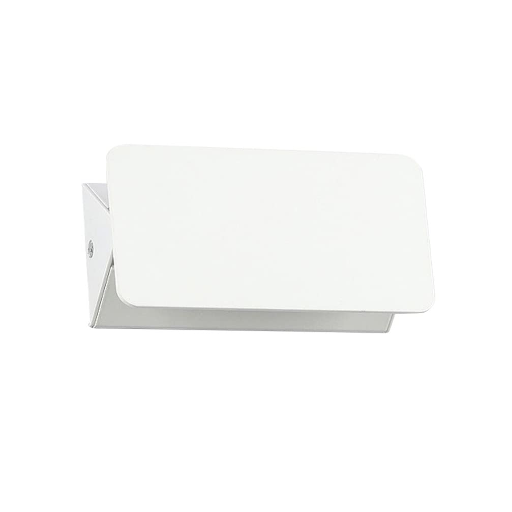 Modern LED Wall Lighting Fixtures - Adjustable White Wall Lamp for Bedroom, Hallway & Indoor Spaces - Rotatable Bedside Wall Light for Home Decor & Ambient Lighting