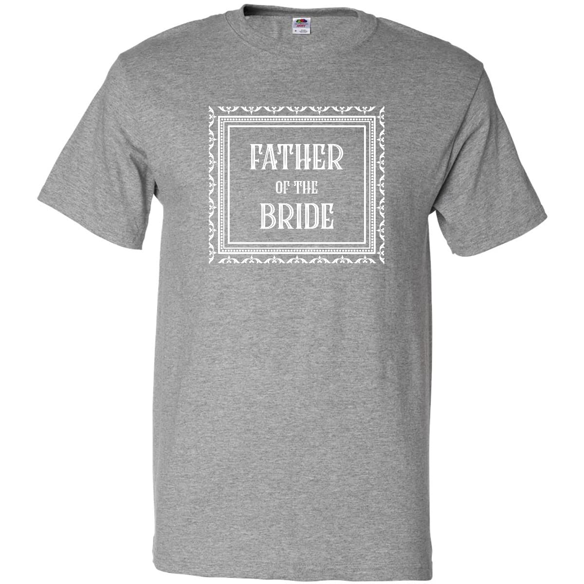 Inktastic Father of The Bride White T-Shirt – Comfortable Cotton Tee for Wedding Events, Rehearsal Dinners & Special Occasions