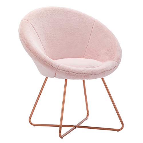 Salmon Pink Faux Fur