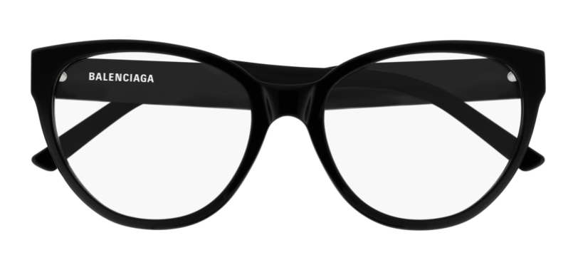 Balenciaga BB 0064O 001 Black Phantos Women's Eyeglasses - Stylish Designer Frames for Women, UV Protection, Lightweight & Comfortable - Perfect for Office, Driving & Everyday Fashion Accessory