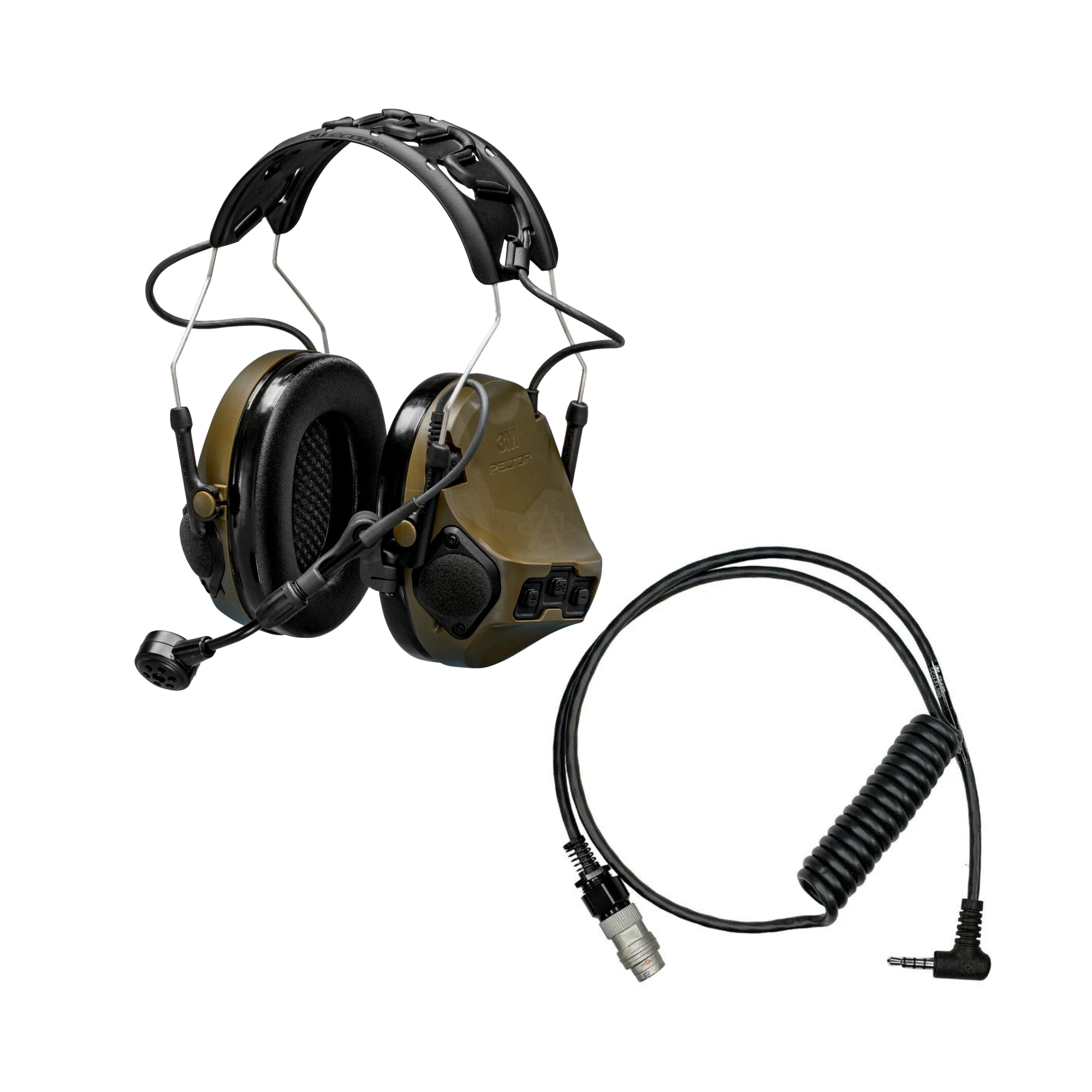 3M Peltor ComTac VII Military-Grade Tactical Headset with TMAS Technology - Hearing Protection & Communication for Special Forces, Police & Shooting Enthusiasts - Ideal for Combat Training, Range Shooting & Tactical Operations