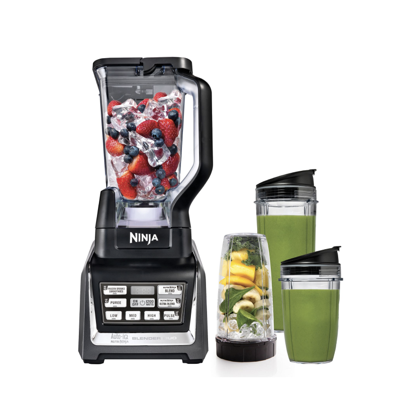 Ninja Professional Blender Duo with Auto IQ Technology - 1000W Countertop Blender for Smoothies, Shakes & Food Prep - Perfect for Home Kitchen & Healthy Lifestyle