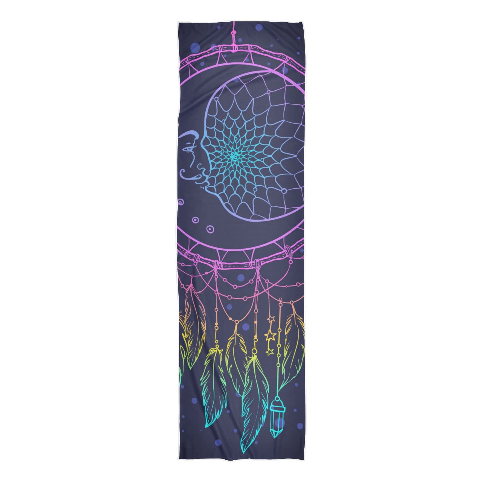 Cooling Sports Towels for Workout - Quick Dry, Sweat Absorbent, Lightweight & Breathable Gym Towel with Dreamcatcher Feather Design - Perfect for Yoga, Running, and Outdoor Activities