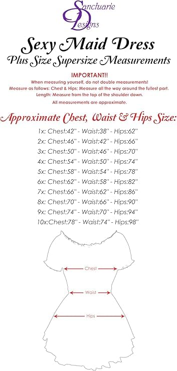 Sanctuarie Designs French Maid Dress Plus Size - Sexy Halloween Costume for Women, Cosplay & Role Play Outfit - Perfect for Halloween Parties, Cosplay Events & Themed Nights