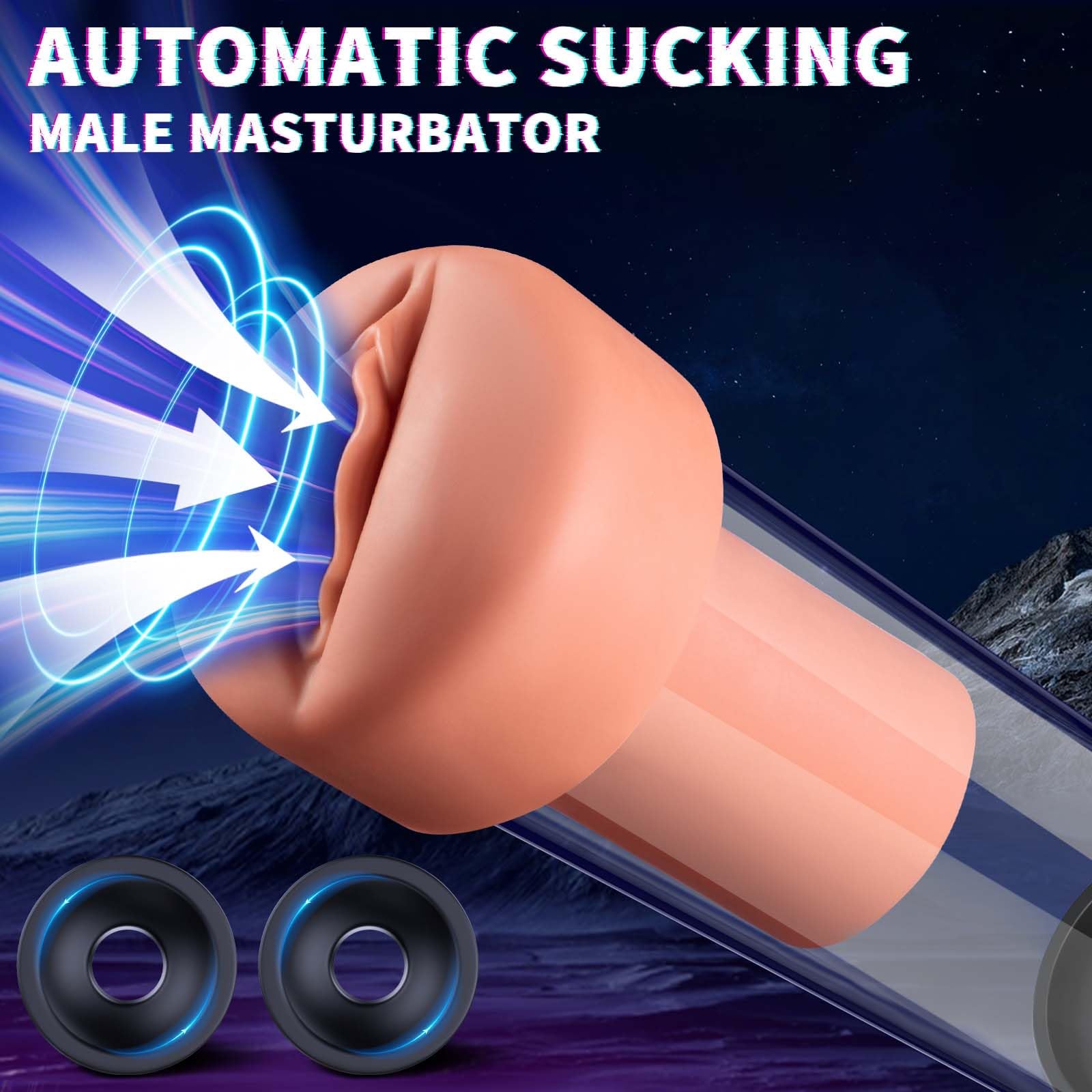 Premium Penis Pump for Men - Realistic Male Masturbator with 4 Suction Modes & LED Display, ED Vacuum Therapy Device for Penis Enlargement & Performance Enhancement - Perfect for Solo Play, Couples Intimacy & Sexual Wellness