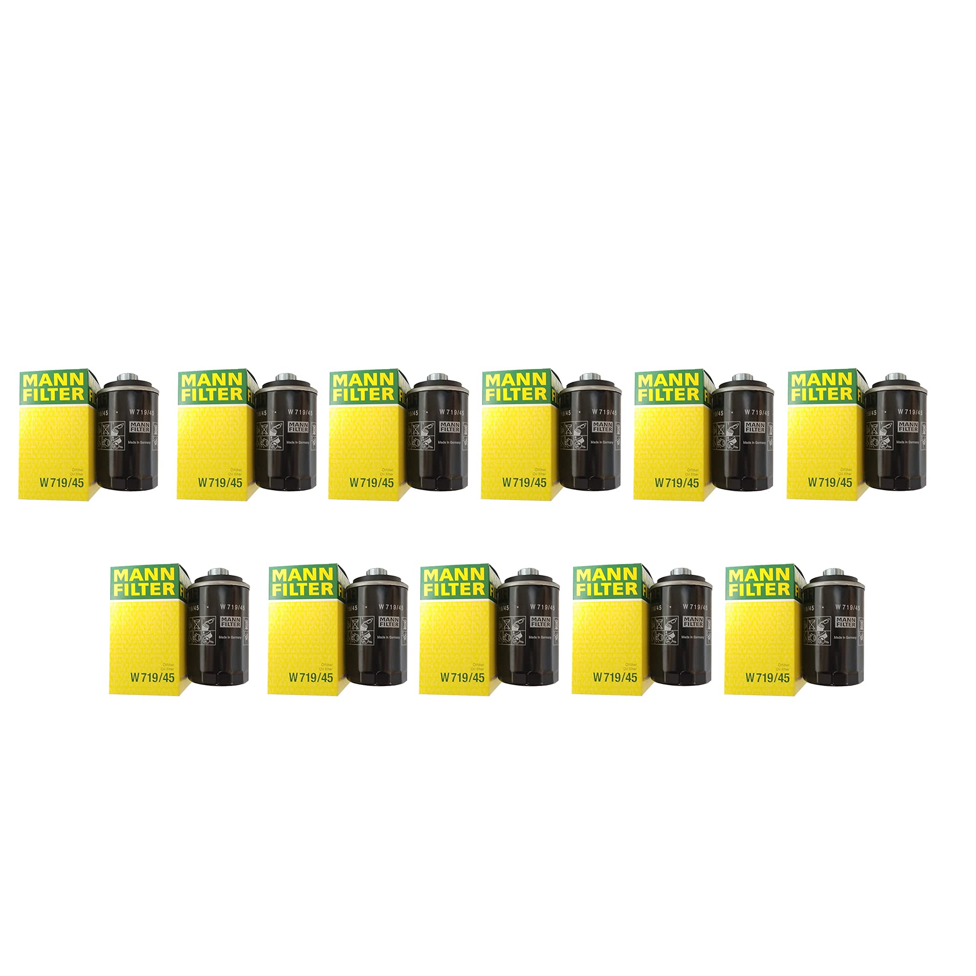 11-Pack Mann Engine Oil Filters for Audi VW Jetta Passat Tiguan 2.0L Turbo - Premium Replacement Filters for Smooth Engine Performance & Extended Vehicle Life - Perfect for DIY Oil Changes & Routine Maintenance