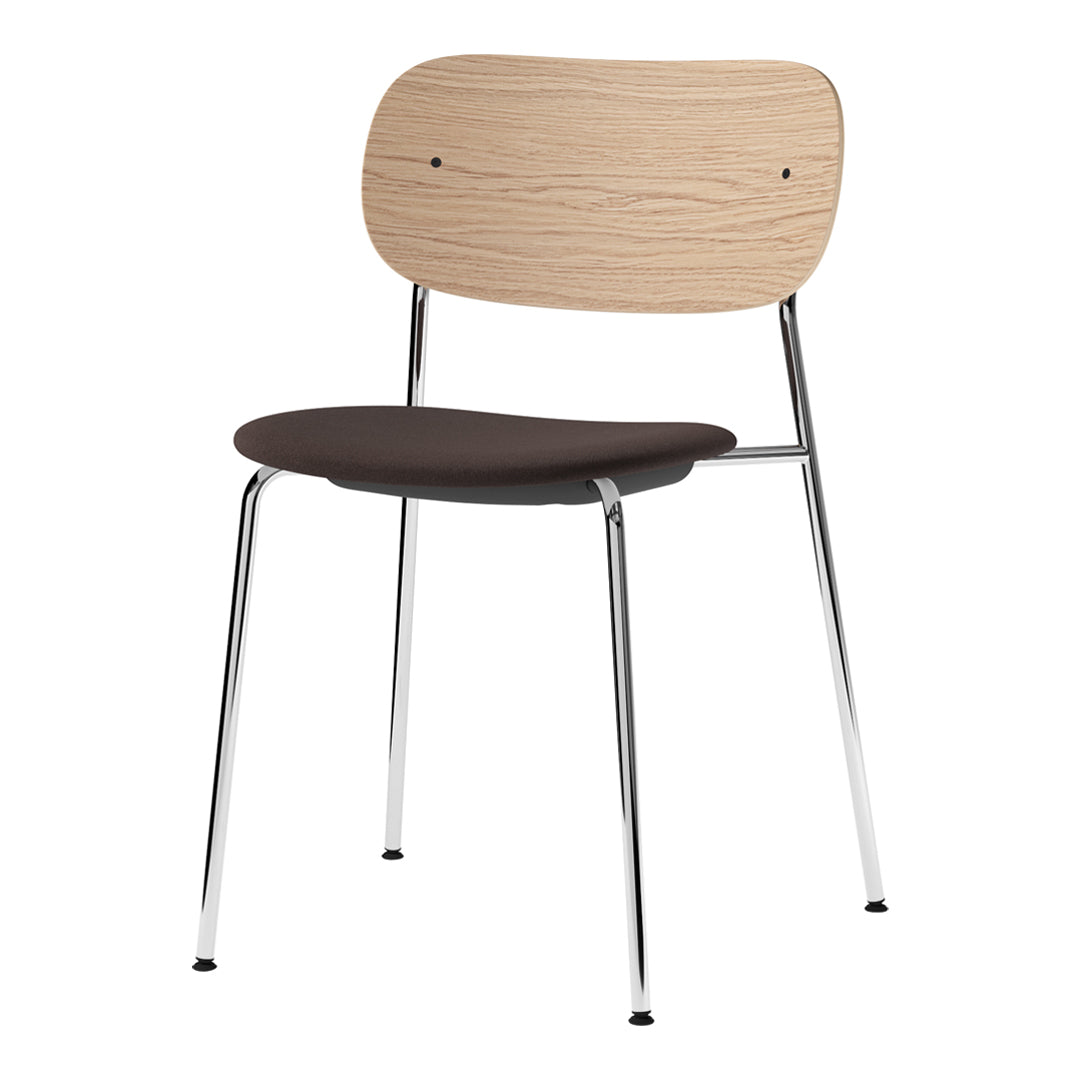 Co Dining Stackable Chair - Upholstered Seat for Kitchen, Dining Room & Outdoor Patio | Comfortable & Space-Saving Furniture