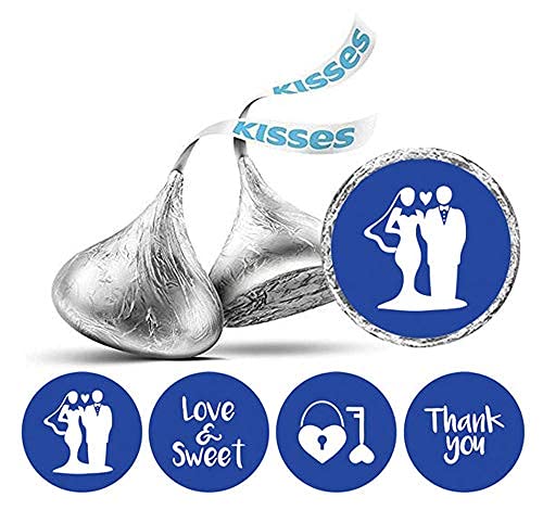 190 Pcs Wedding Stickers - DIY Chocolate Labels for Parties & Gifts