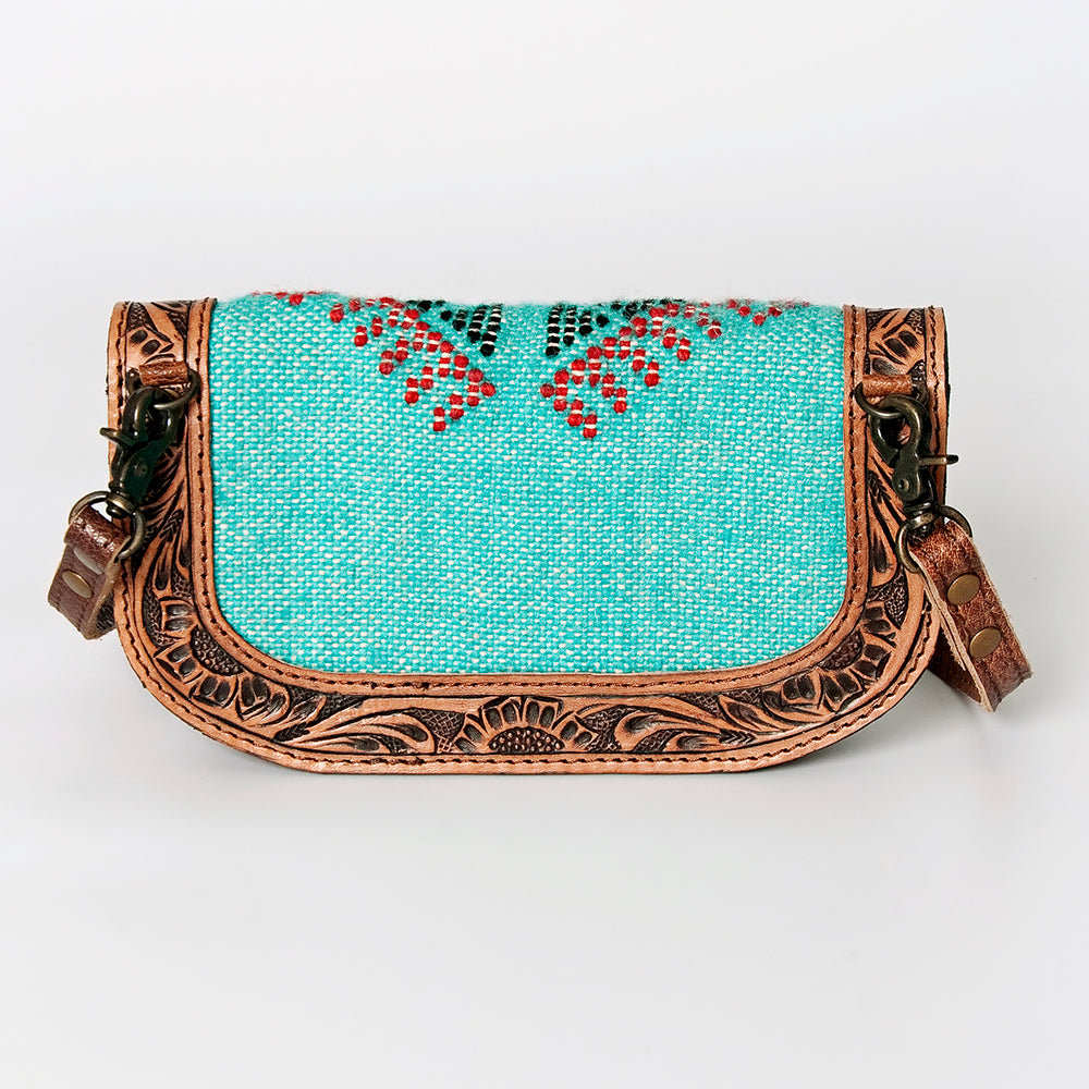 Genuine Leather Western Handbag for Women - American Darling Hand Tooled Saddle Blanket Purse | Cowgirl Fashion Accessory for Rodeo, Country Music Festivals & Everyday Use