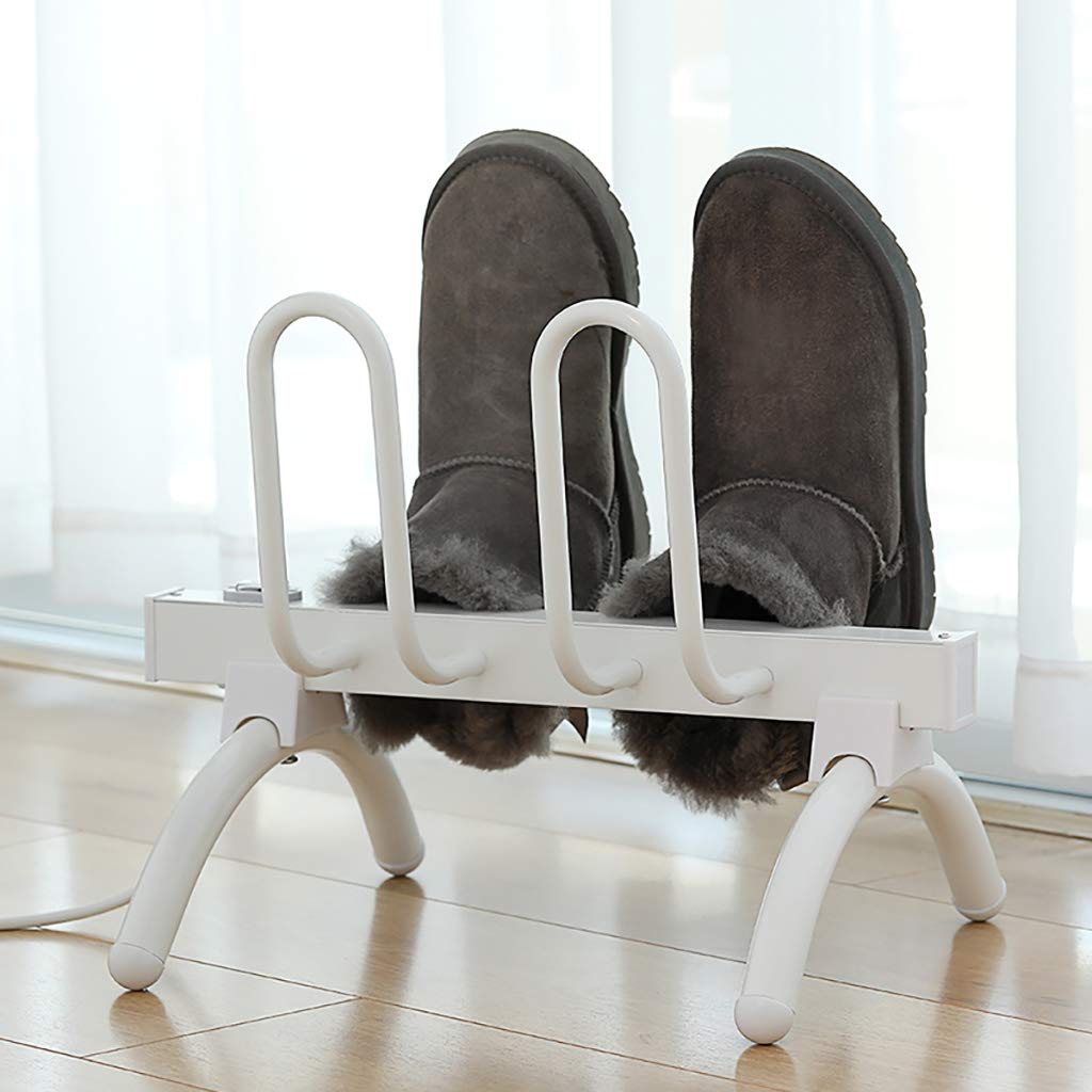 Electric Boot Dryer & Foot Warmer - Portable Shoe Heater for Quick Drying Boots, Gloves, Socks & Ski Gear | Perfect for Winter Sports, Hiking & Outdoor Activities (White)