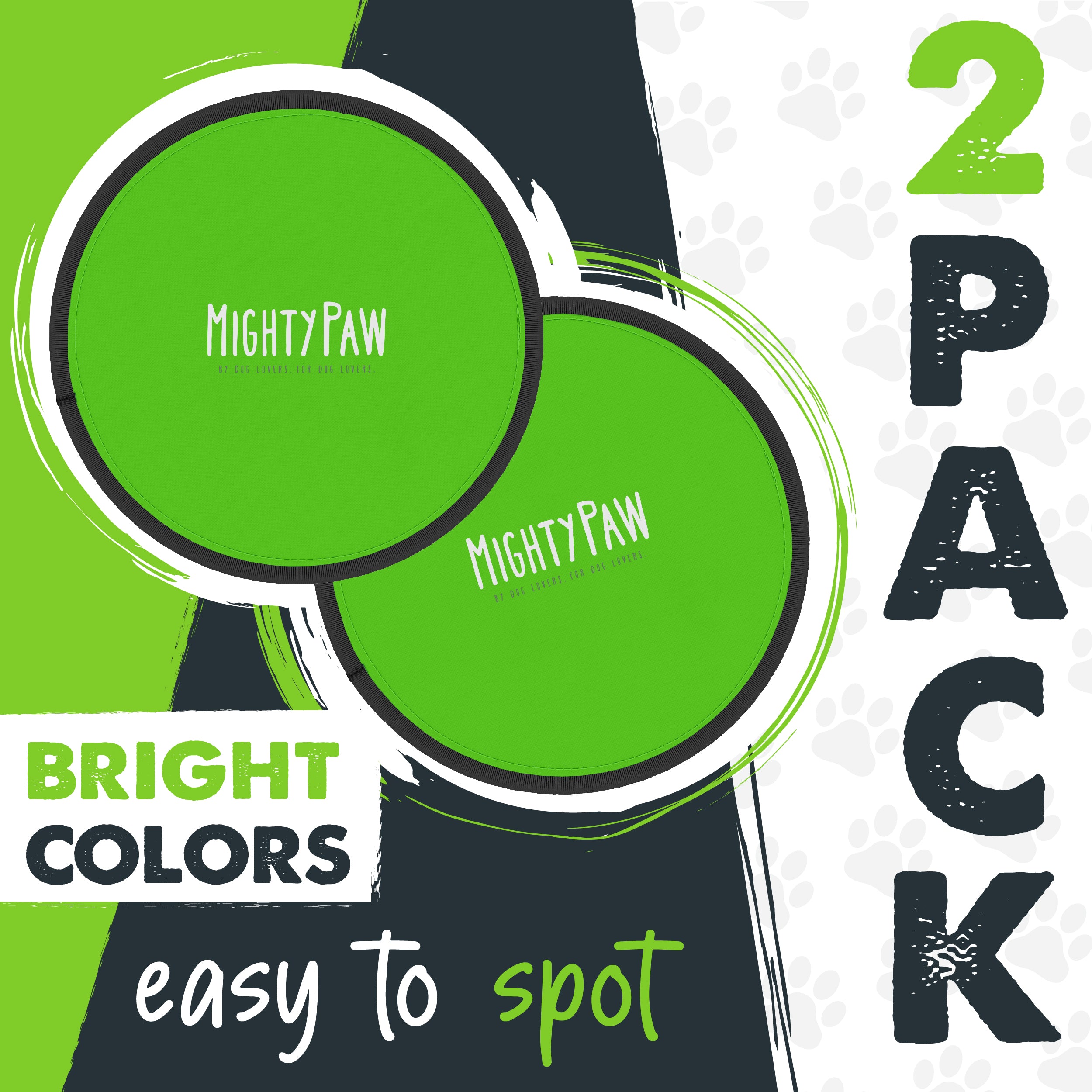 Durable Frisbee (2 Pack) - High-Quality Outdoor Flying Disc for Beach, Park, and Backyard Fun - Perfect for Dogs, Kids, and Family Activities