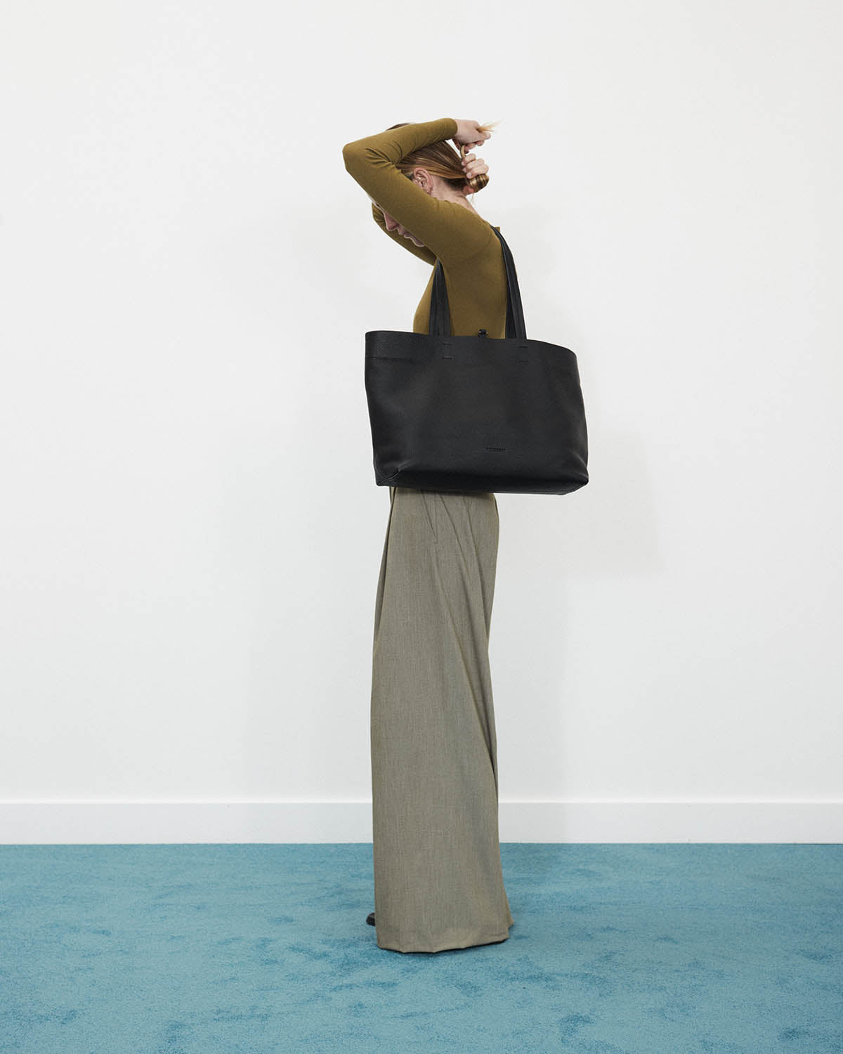 Stylish Black Teddy Tote Bag for Women - Soft Plush Shoulder Handbag - Perfect for Work, Shopping & Daily Use