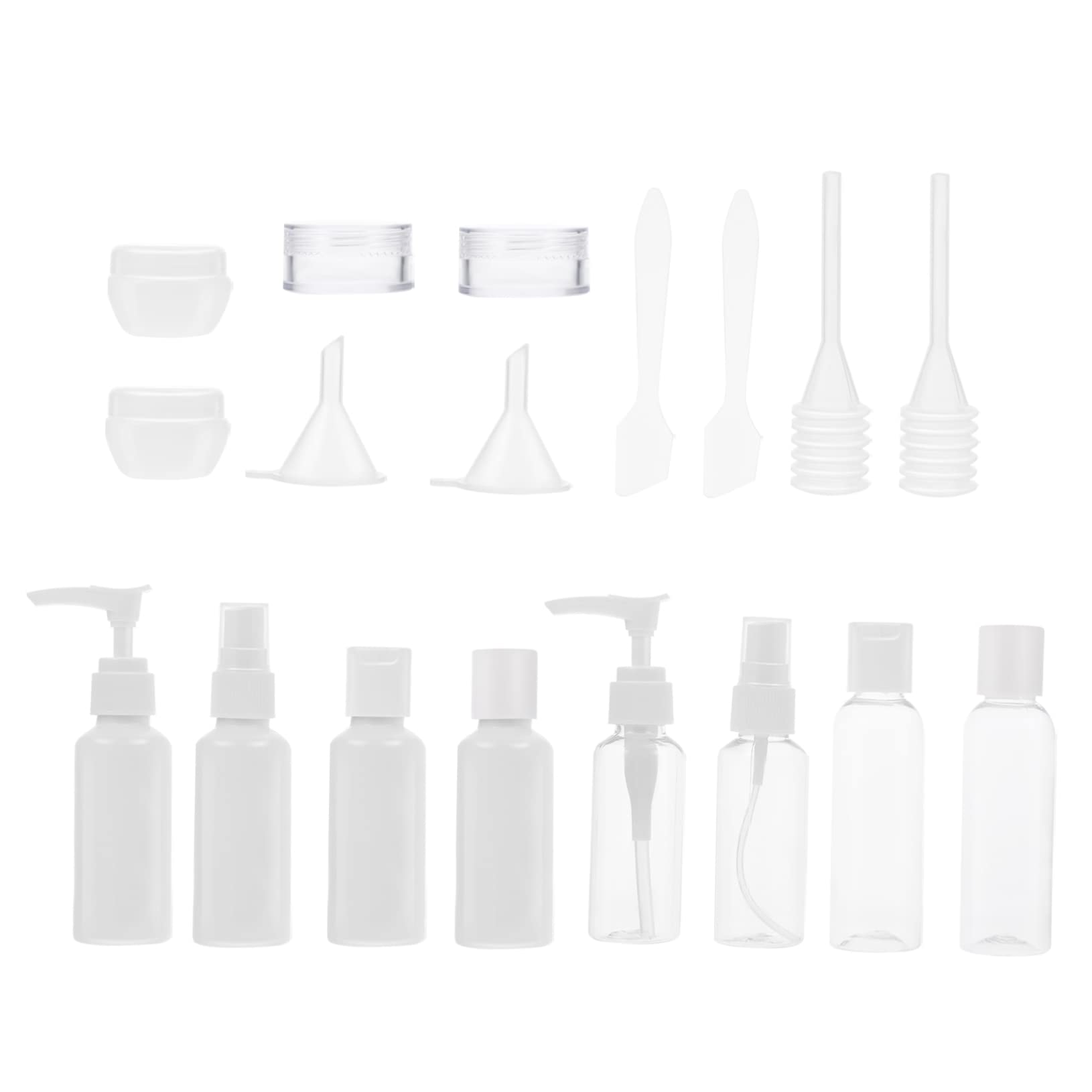 Healvian 12-Piece Travel Bottle Set - Leak-Proof Refillable Shampoo, Conditioner, Lotion & Perfume Spray Bottles with Pump Dispenser - Perfect for Toiletries, Cosmetics & Travel Accessories Organization (2 Sets)