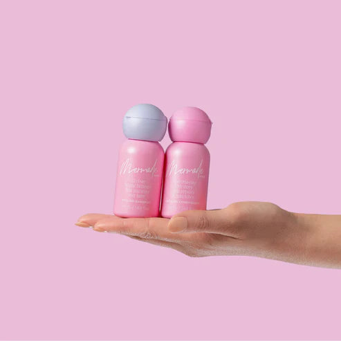 Mermade Mini Shampoo & Conditioner Set for Travel - Sulfate Free Hair Care Kit with Argan Oil, Perfect for Gym, Vacation & On-the-Go Styling