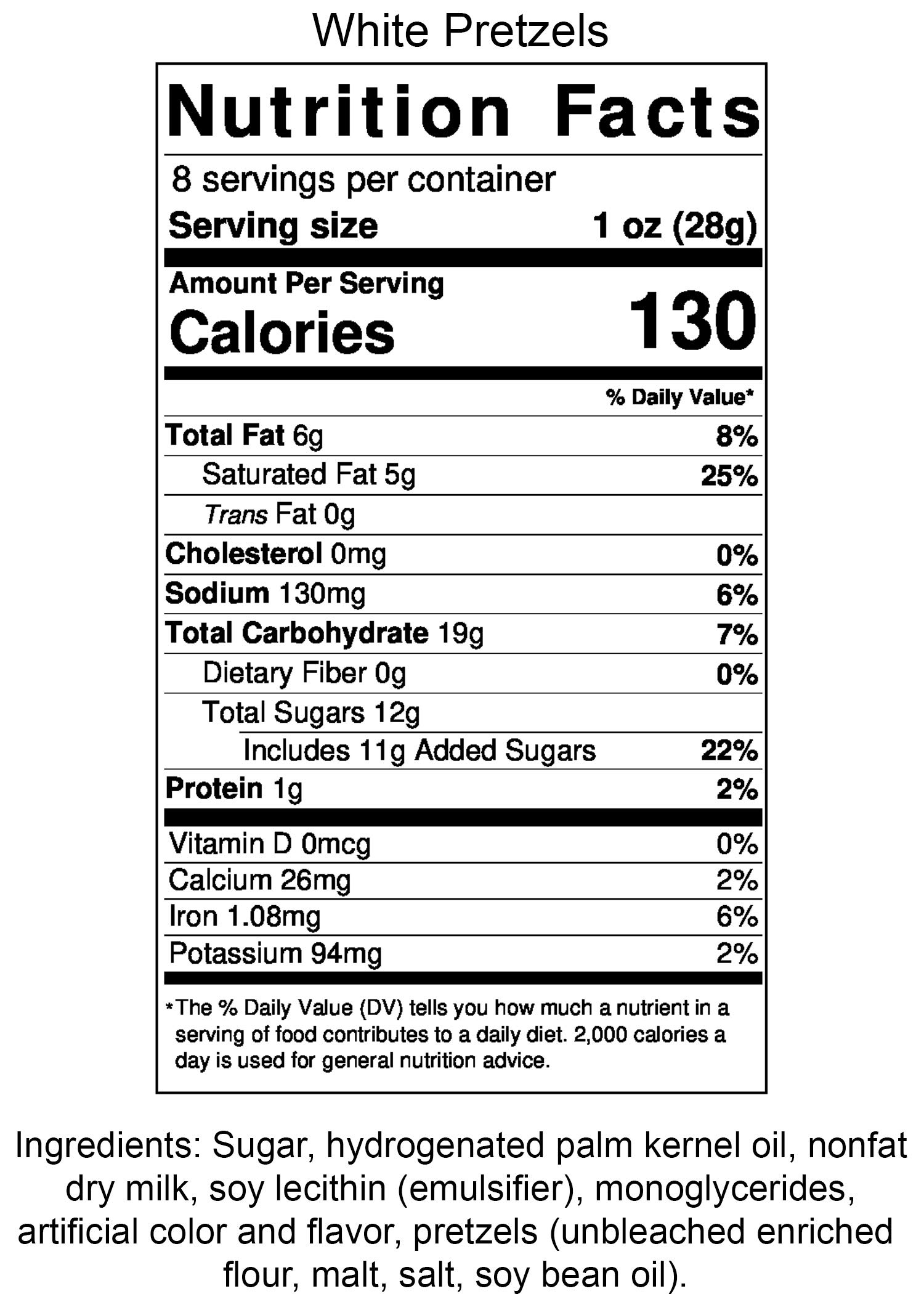 Premium White Chocolate Covered Pretzels - 8 oz Tub (2 Count) - Delicious Snack for Parties, Gifts & Movie Nights
