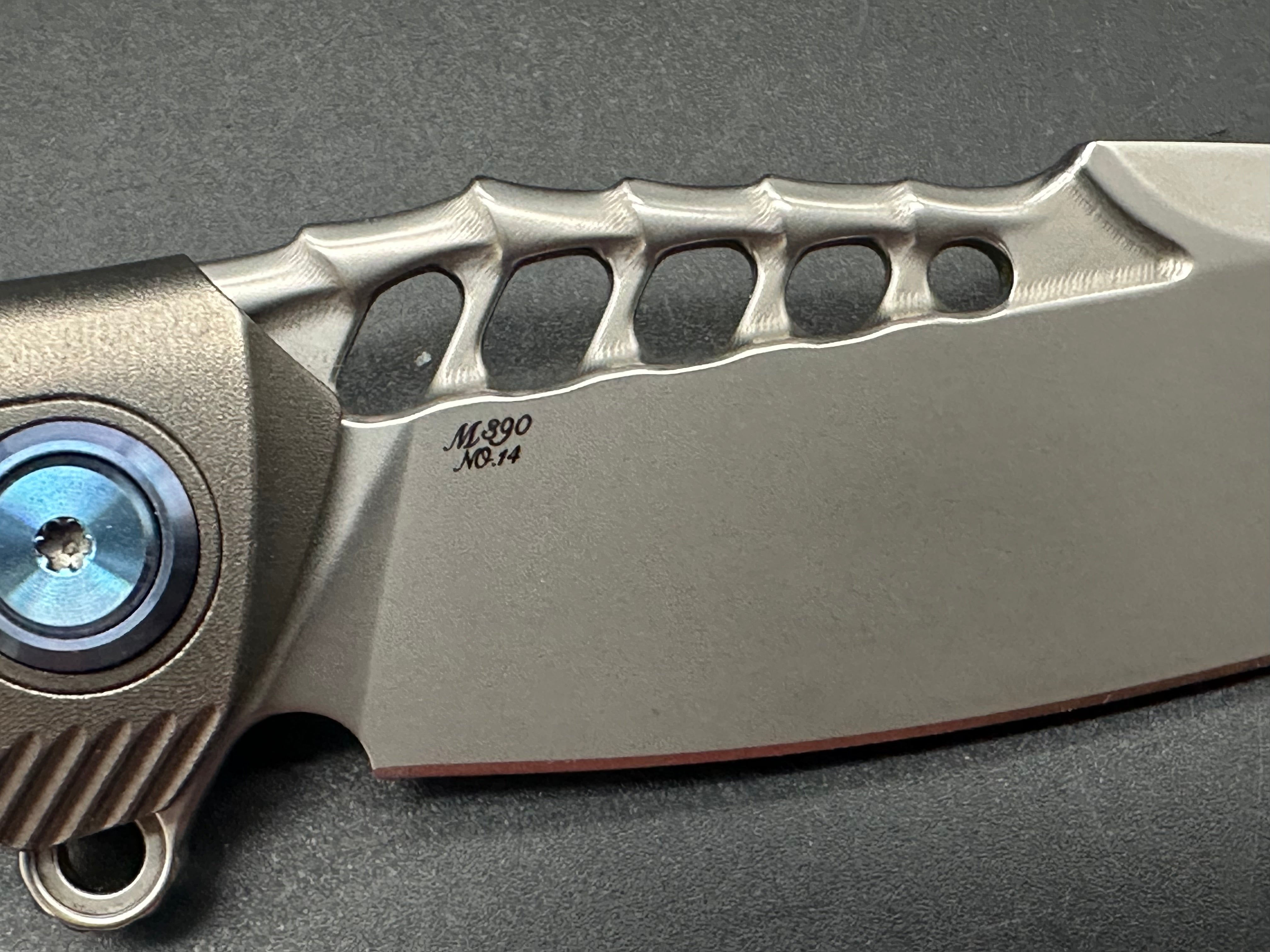 Rike Thor 7 B/CF Folding Knife - Premium M390 Steel Blade & Carbon Fiber Handle - EDC, Outdoor Survival, Camping, Hunting Gear