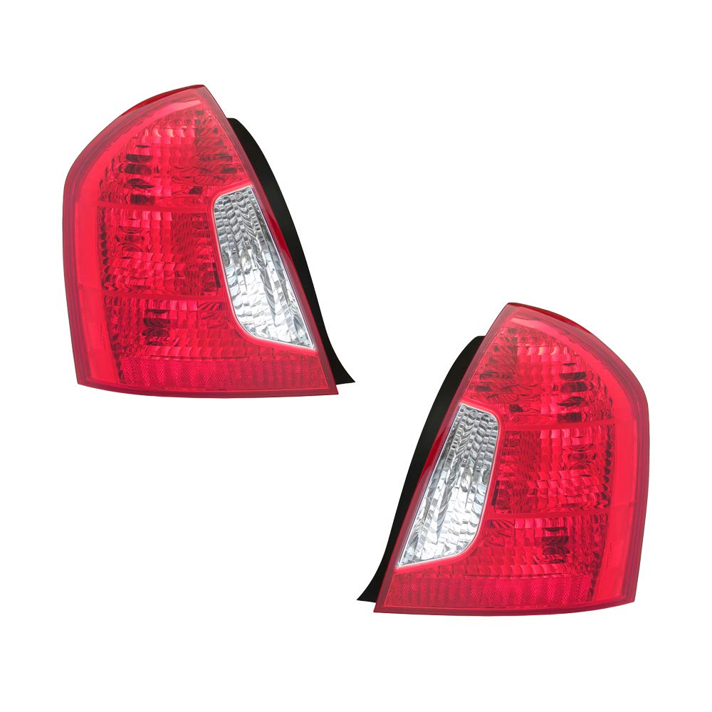 06-10 Hyundai Accent Sedan LED Tail Lights Pair - Left & Right Rear Lamps Replacement for Enhanced Night Visibility - Perfect for Daily Commute & Road Trips