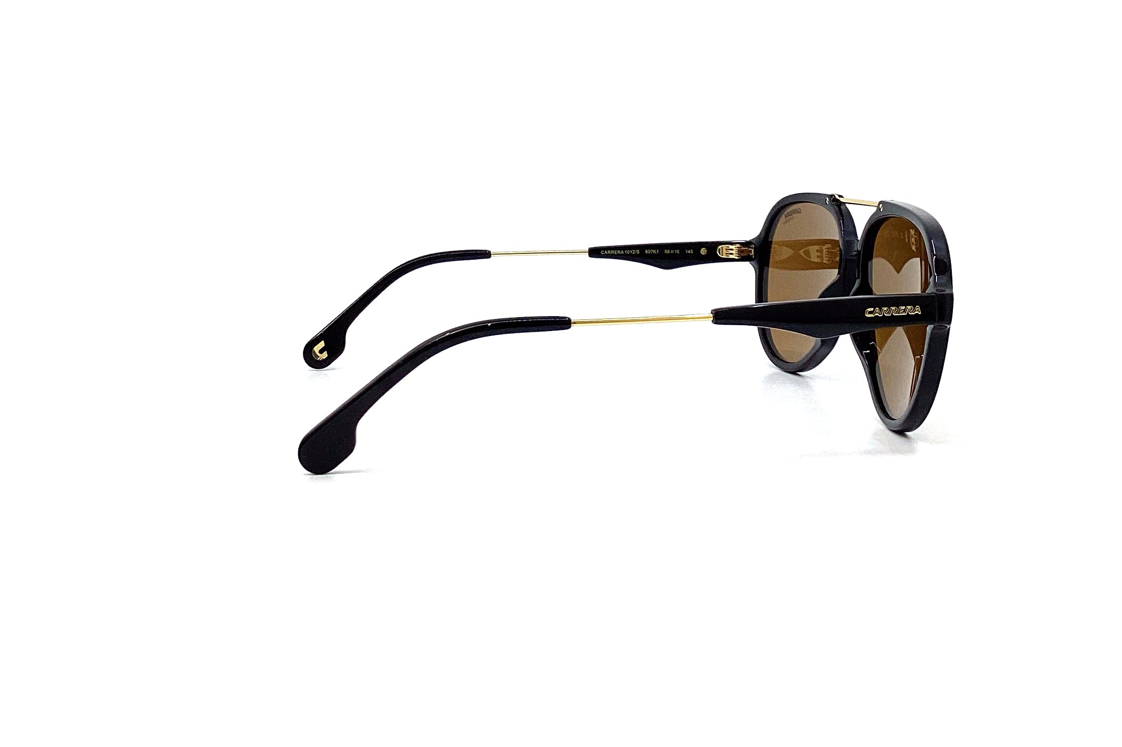 Carrera 1012/S Black Sunglasses for Men & Women - Polarized UV Protection - Stylish Driving & Outdoor Sports Shades