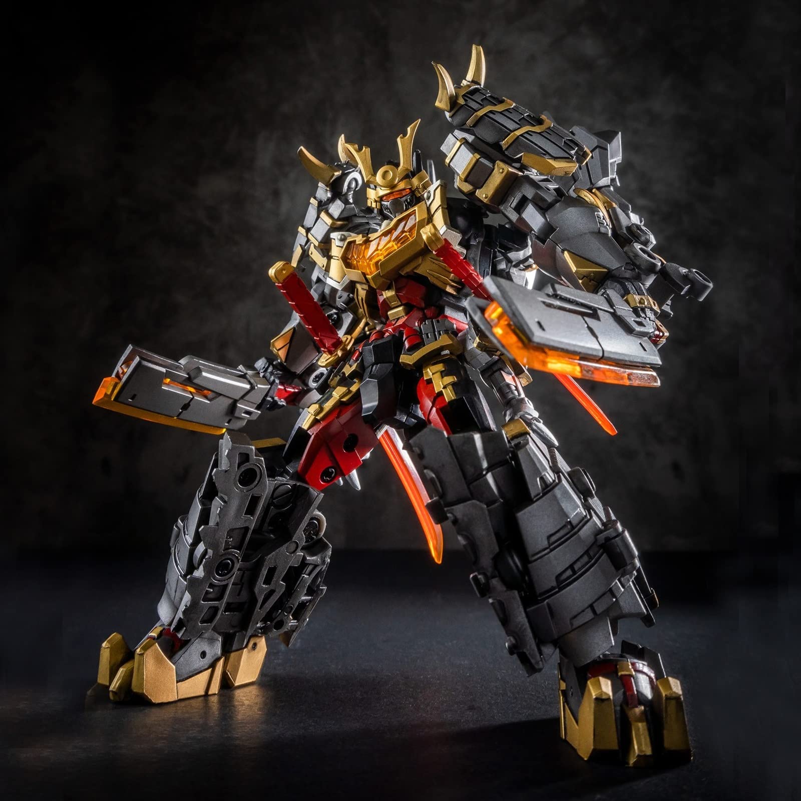 KO Version 5in Transformer Toys Grimlock Samurai EX-50 Dinobot - Deformed Tyrannosaurus Rex Robot Action Figure for Collectors | Dinosaur-Themed Battle Scenes & Display