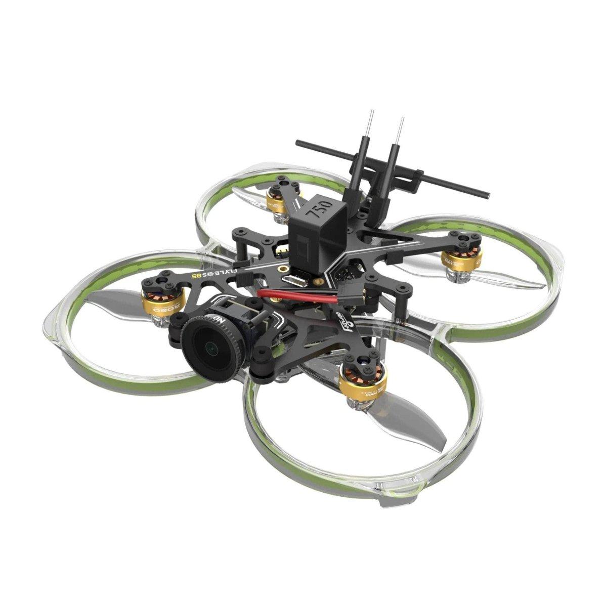 Flywoo BNF FlyLens 85 2S HD FPV Drone with DJI O3 Lite Air Unit & Micro Cam Lite - Brushless Whoop Quadcopter for Indoor/Outdoor Racing and Freestyle Flying (Receiver Options Available)