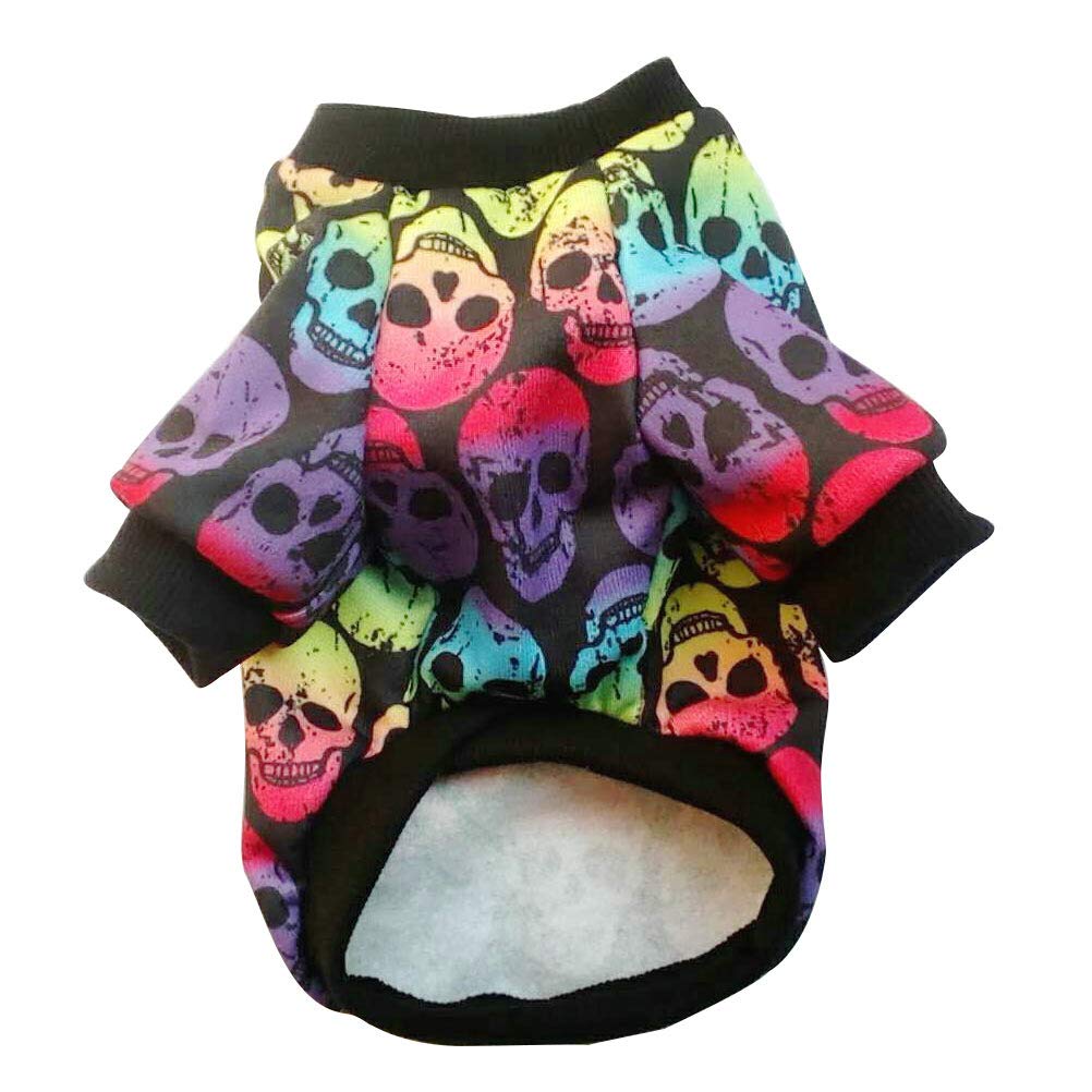 Funny Skull Dog Sweater - Halloween Pet Costume for Parties