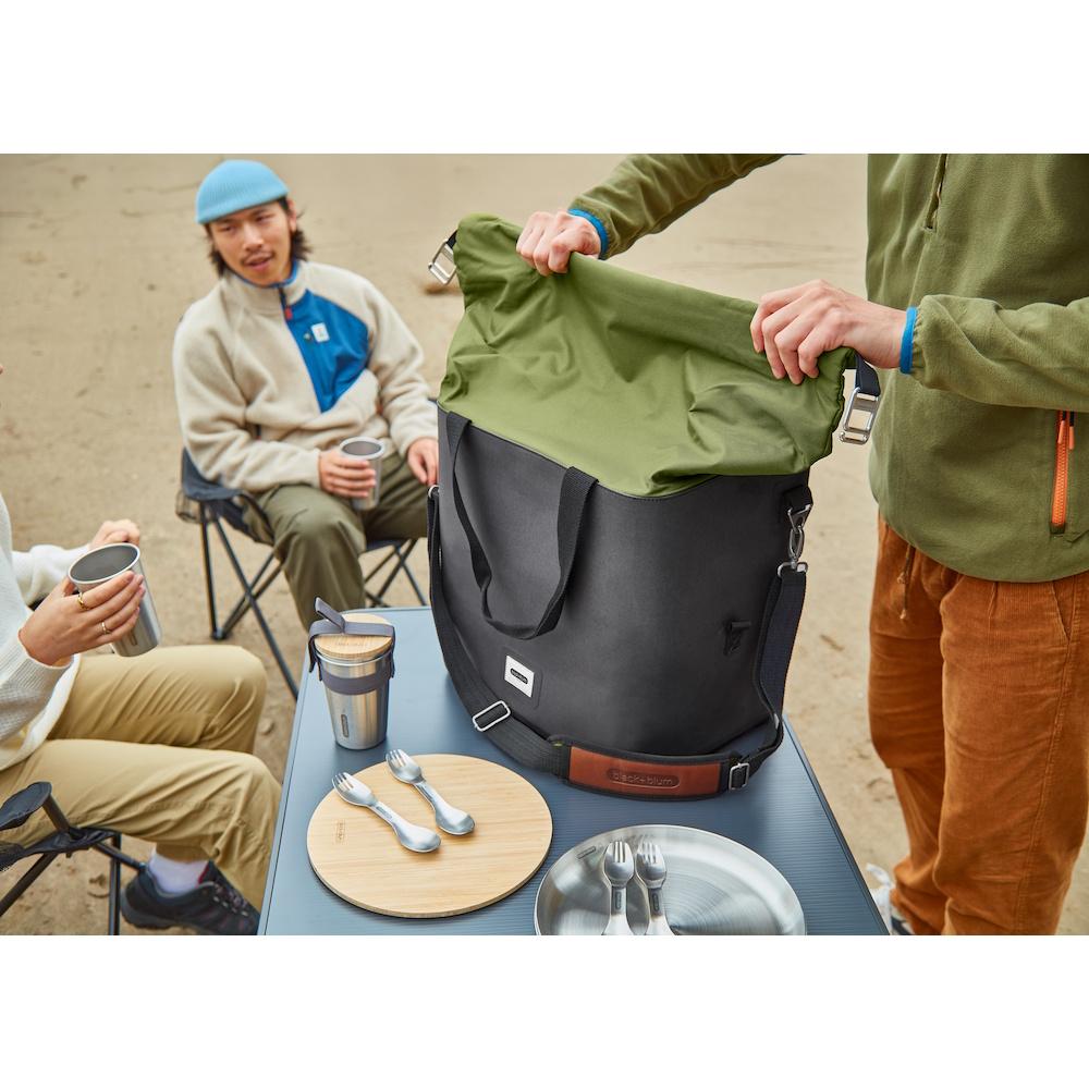 Premium Black + Blum Insulated Cooler Bag 25L - Leakproof Picnic Lunch Box for Beach, Camping & Outdoor Adventures