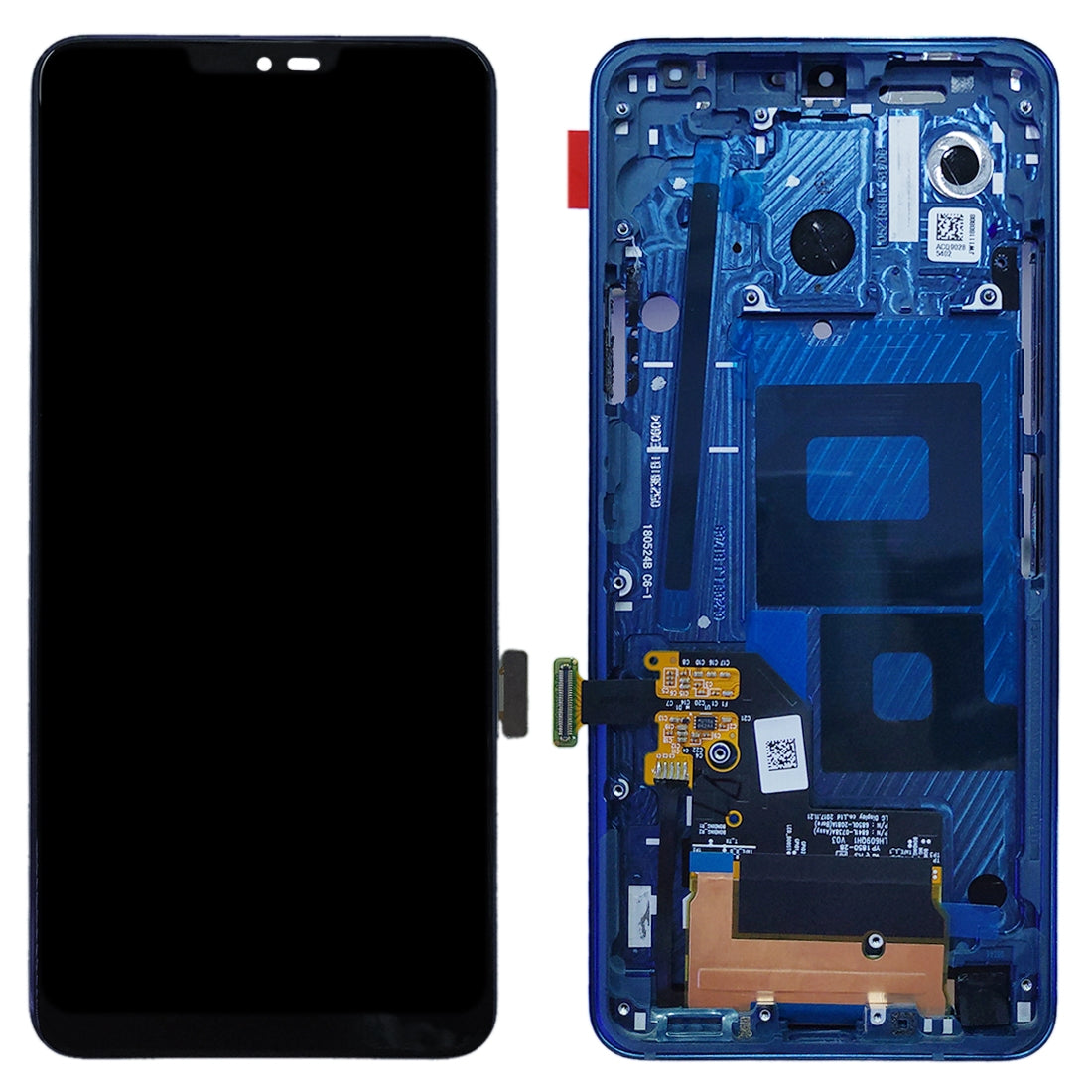 LG G7 ThinQ / G7 Plus / G7 One LCD Screen Assembly Replacement with Frame (Moroccan Blue) - Compatible with All Models | Easy DIY Repair for Cracked or Damaged Screens | Perfect for Home, Office, and Travel Use