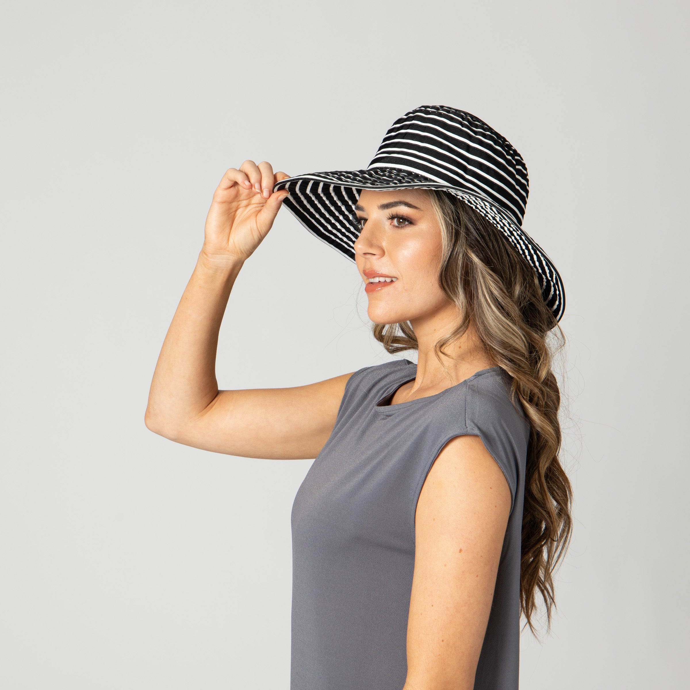 Elegant Women's Ribbon Braided Wide Brim Sun Hat with Bow - Perfect for Beach, Garden Parties & Summer Outdoor Activities