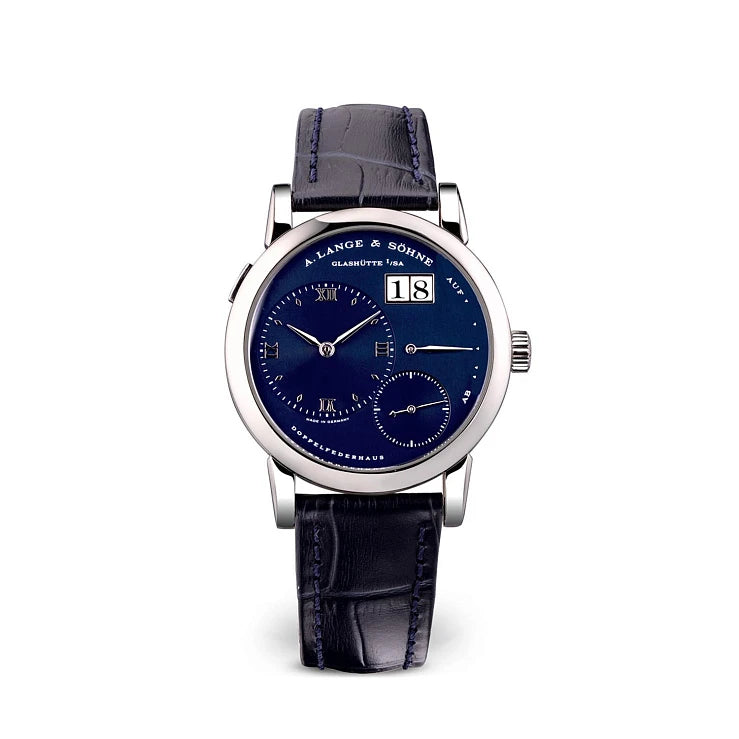 Luxury A. Lange & Sohne Lange 1 Blue Dial 18K White Gold Men's Watch | Premium Swiss Timepiece for Business & Formal Occasions